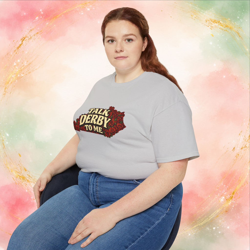 Talk Derby To Me T-Shirt | Kentucky Derby Roses Graphic Tee