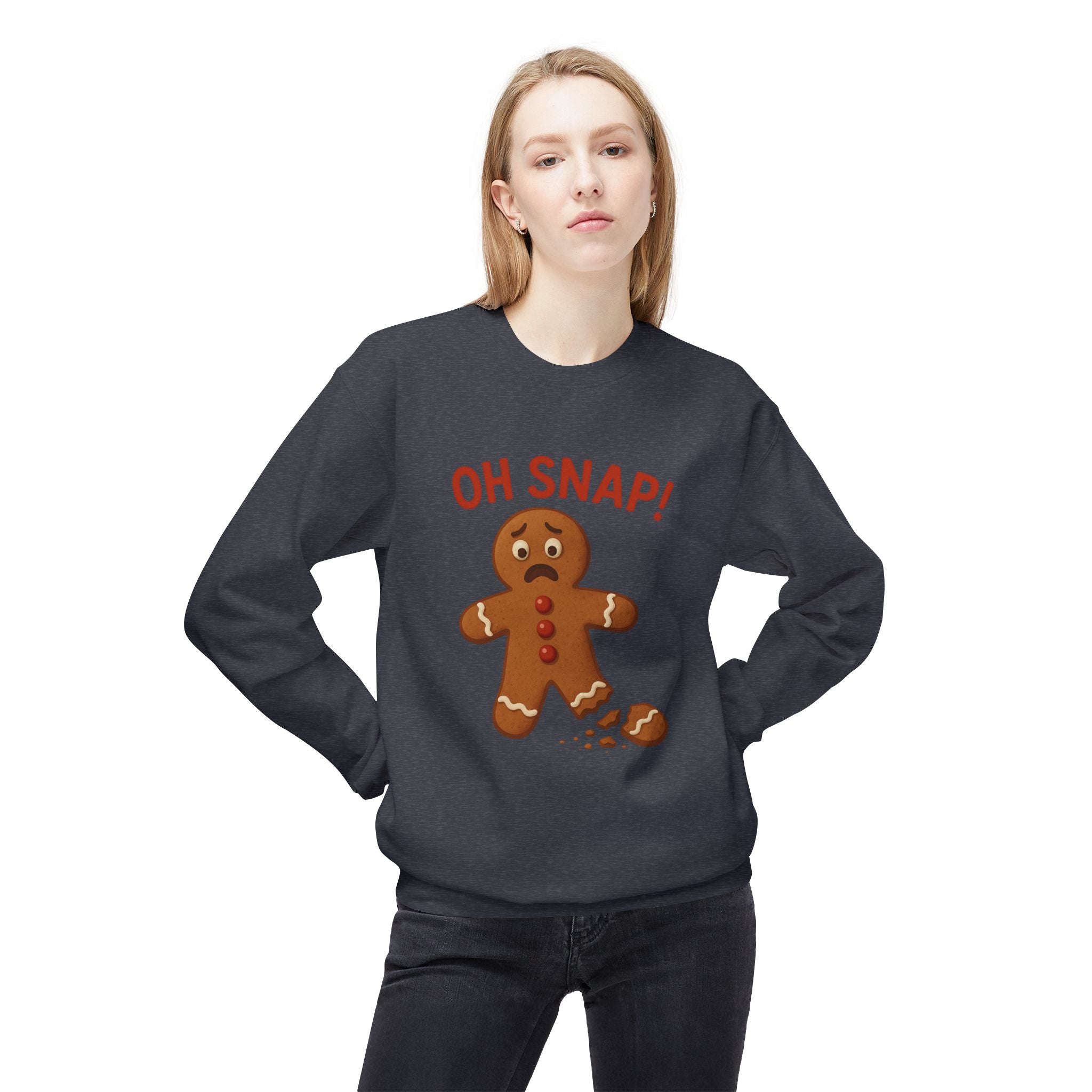 Oh Snap! Funny Gingerbread Christmas Sweatshirt