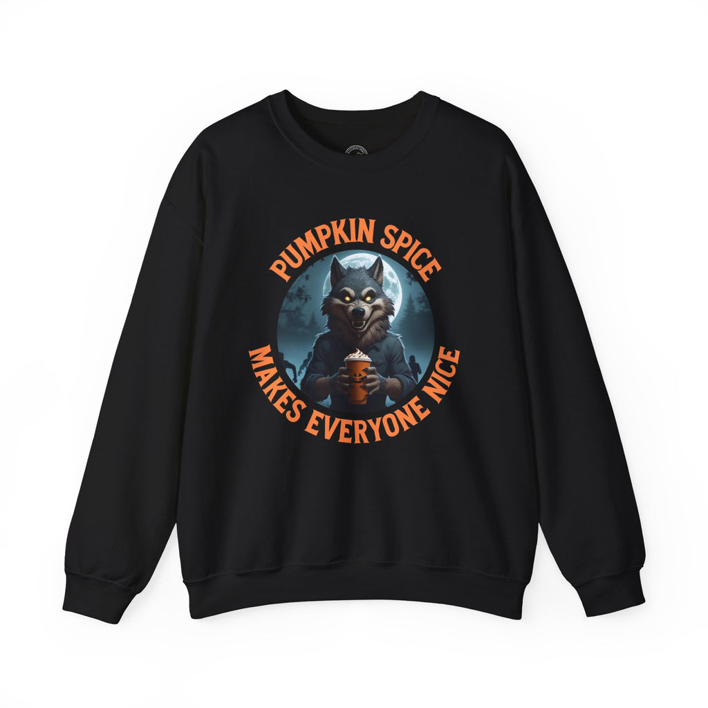 Pumpkin Spice Werewolf Halloween Sweatshirt