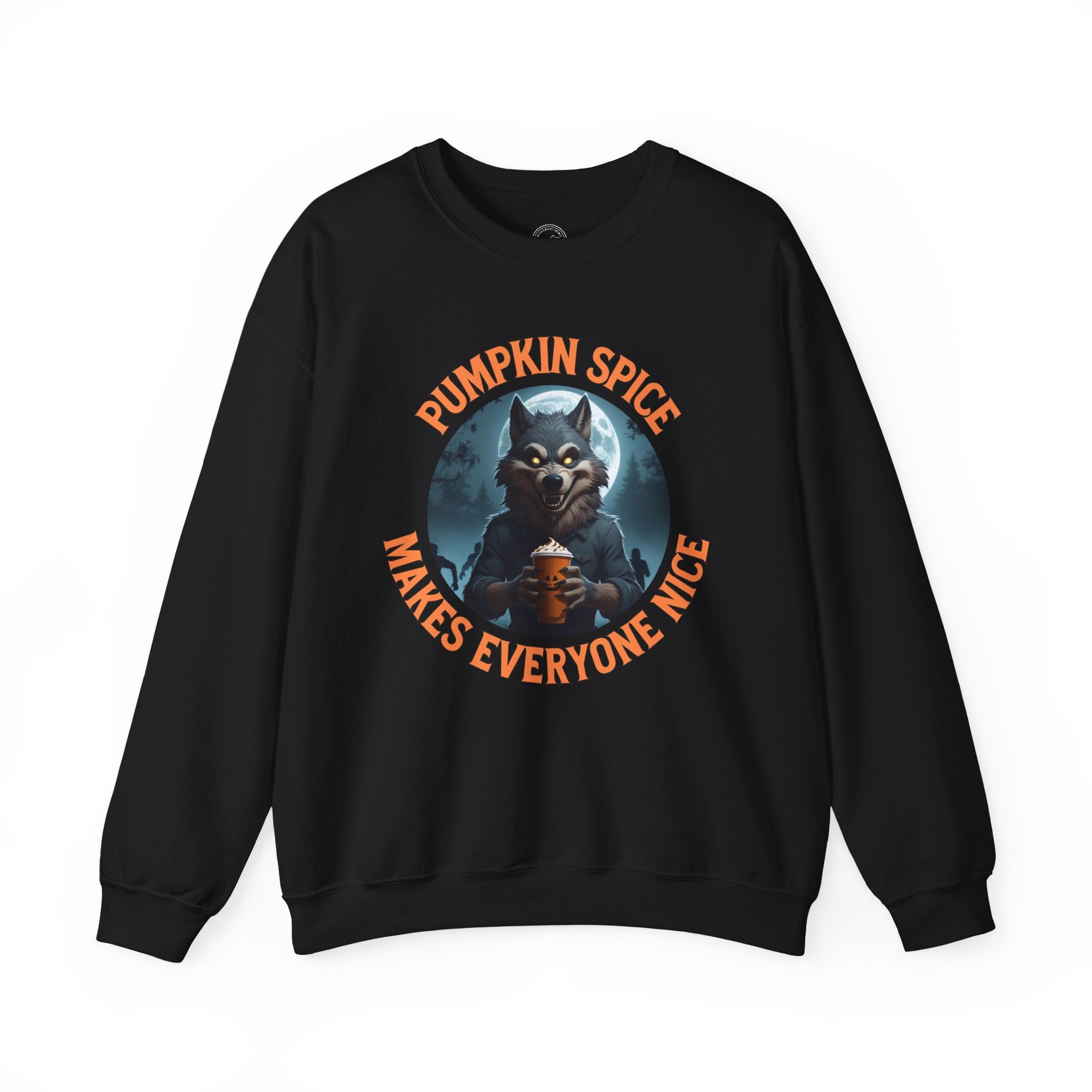 Pumpkin Spice Werewolf Halloween Sweatshirt
