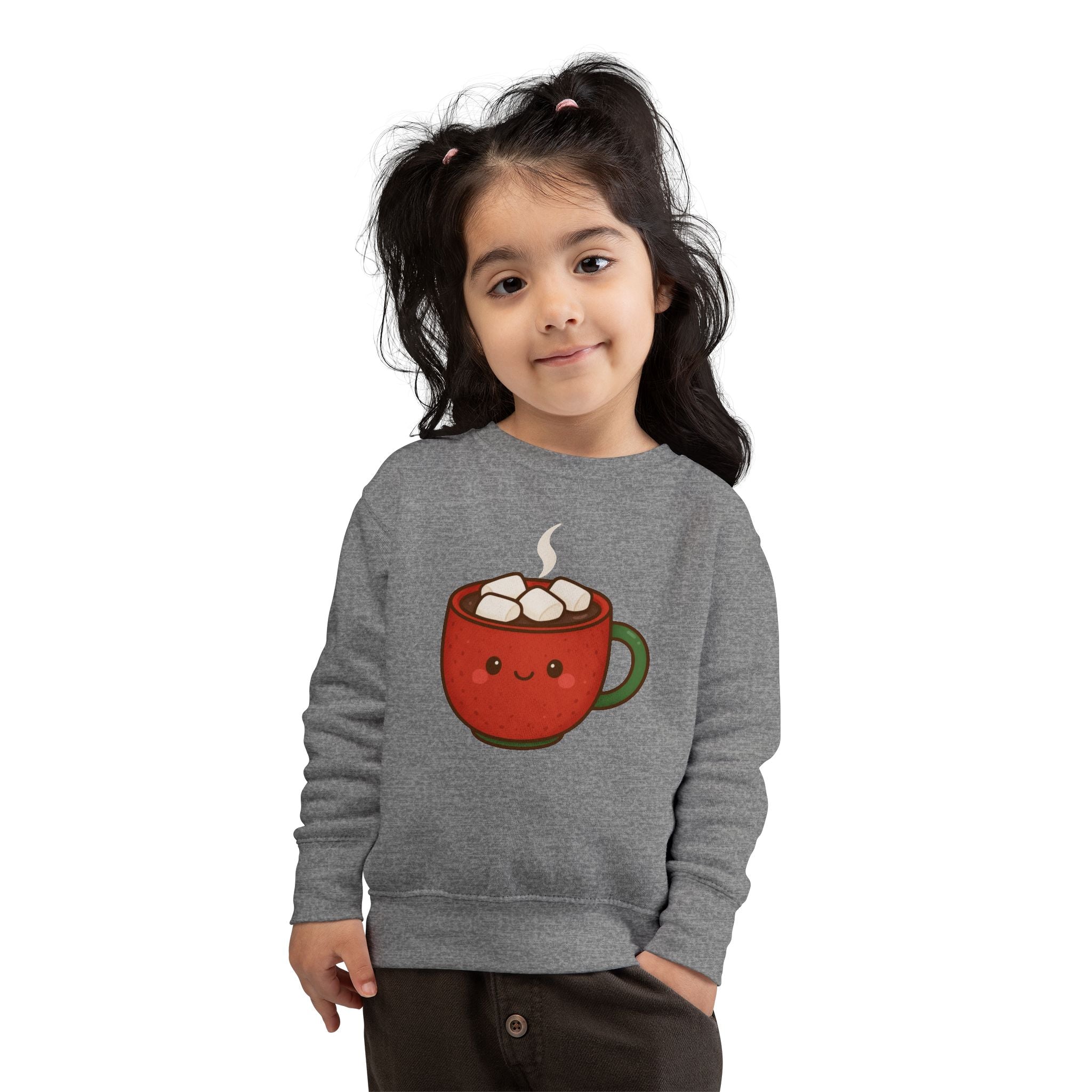 🎄 Cuddly Cocoa – Adorable Christmas Toddler Sweatshirt