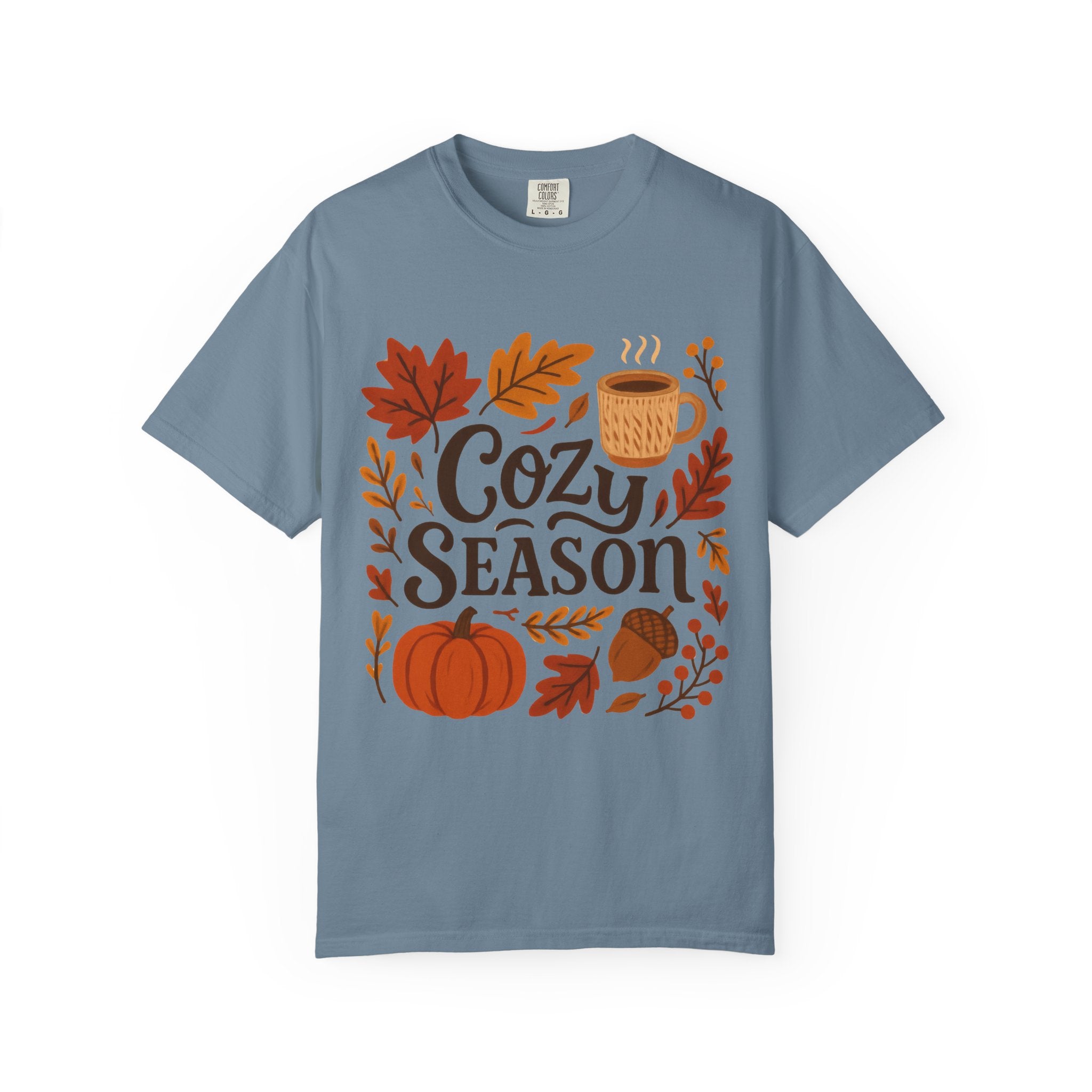 Cozy Season Unisex T-shirt, Fall Fashion Tee, Autumn Apparel, Gift for Him/Her, Pumpkin Spice Shirt, Relaxing Vibes