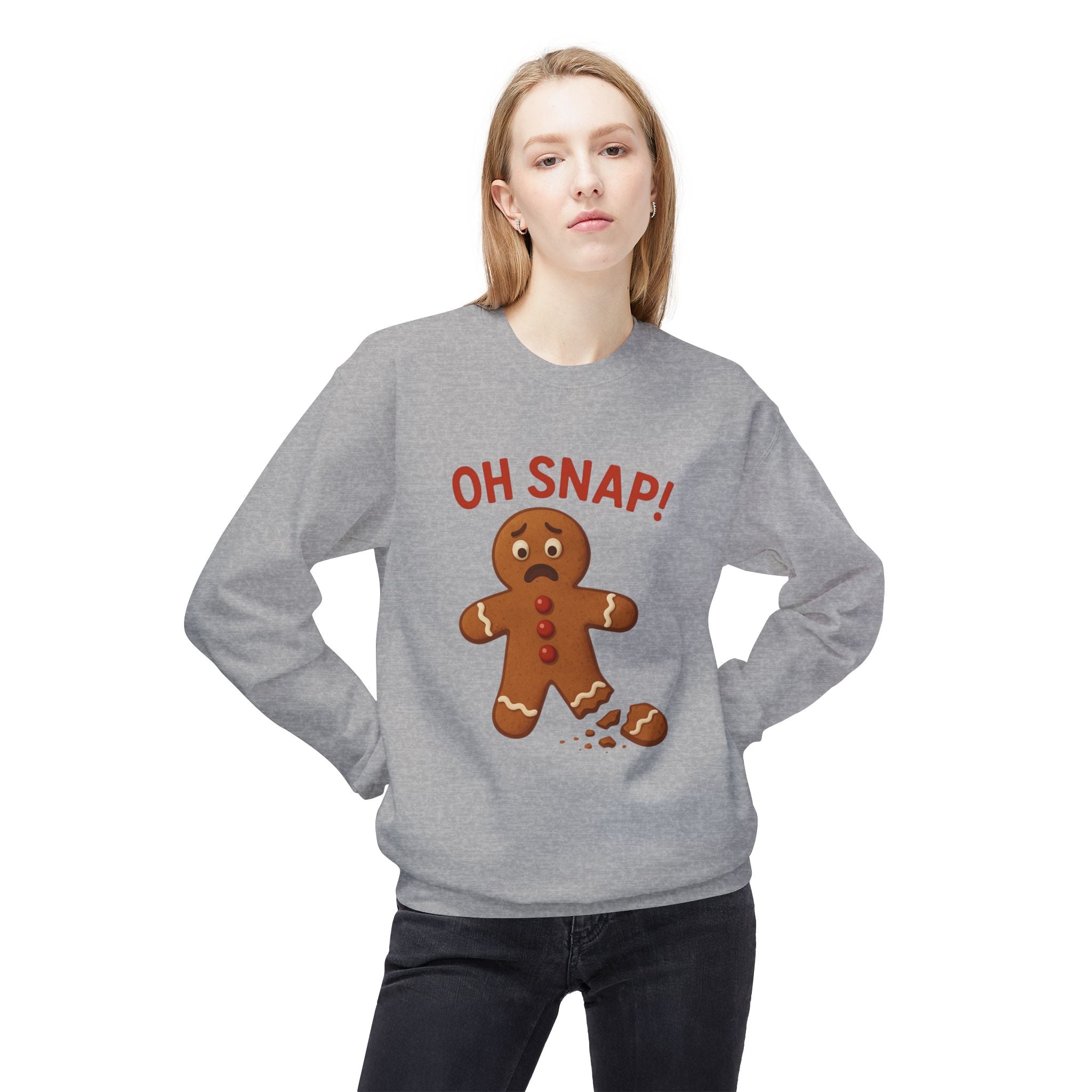 Oh Snap! Funny Gingerbread Christmas Sweatshirt
