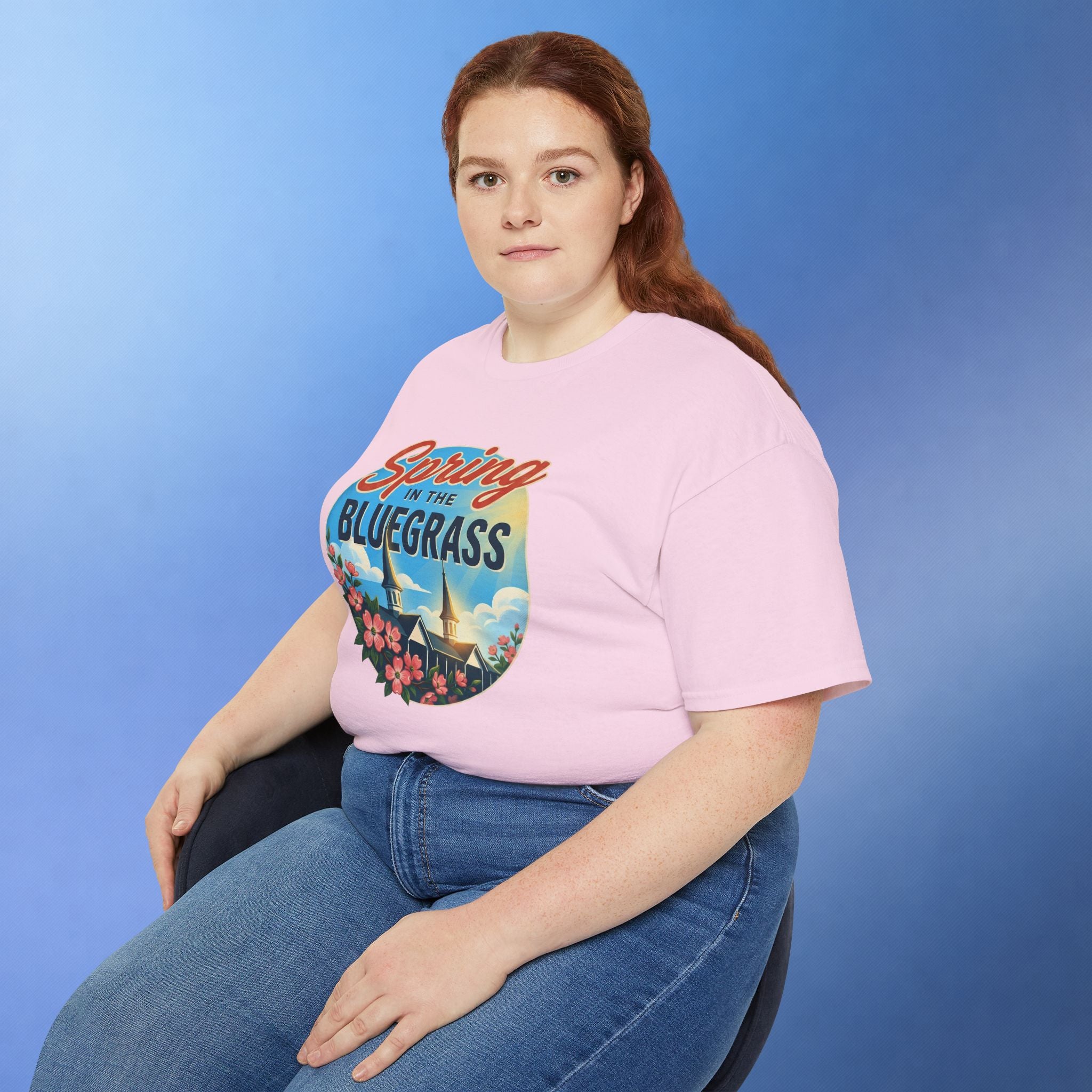 Spring in the Bluegrass T-Shirt – Kentucky Spring Floral Twin Spires Graphic Tee | Bluegrass Spirit Apparel