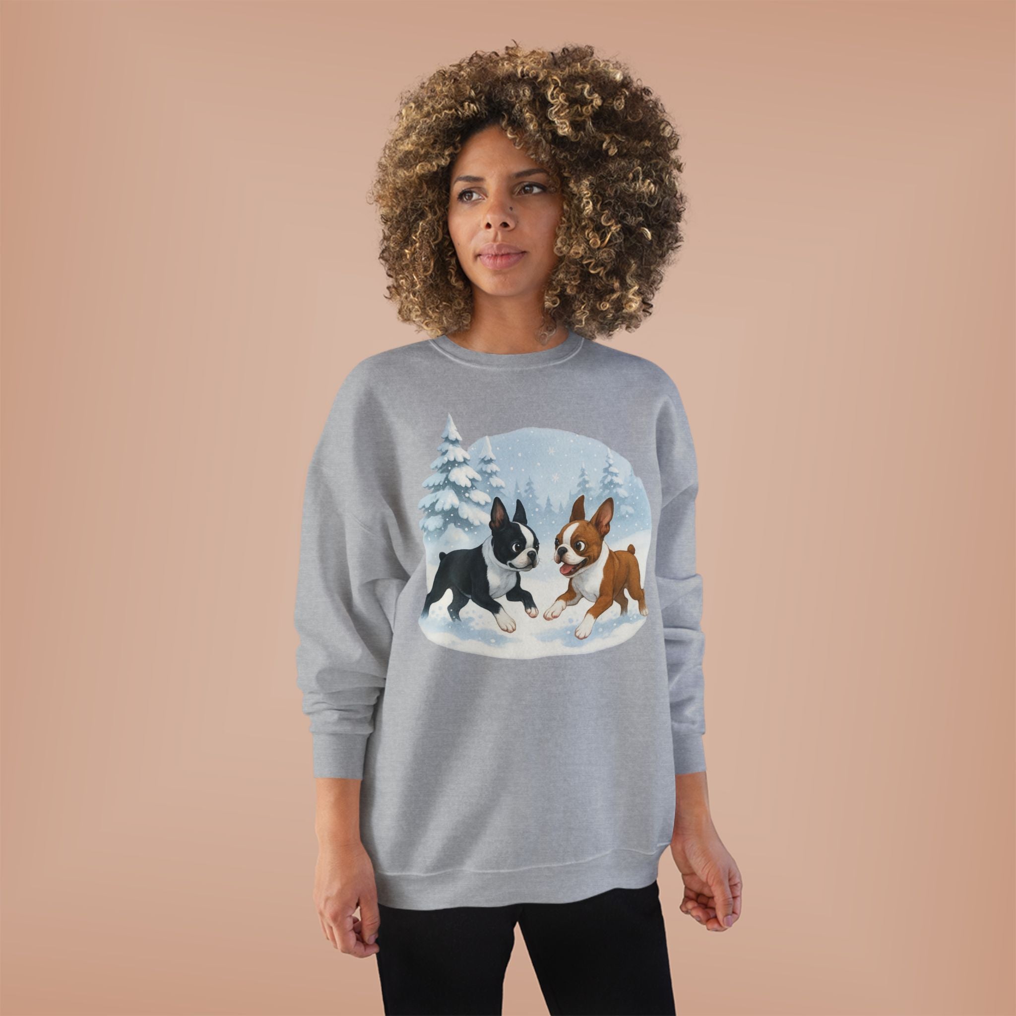 Boston Terriers Winter Wonderland Sweatshirt