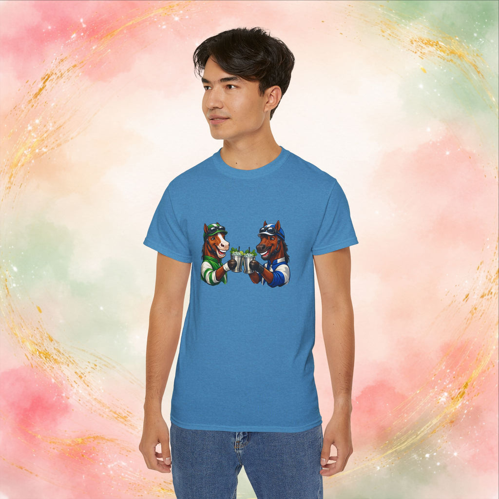 Derby Day Cheers: Funny Jockey Horses & Mint Juleps T-Shirt