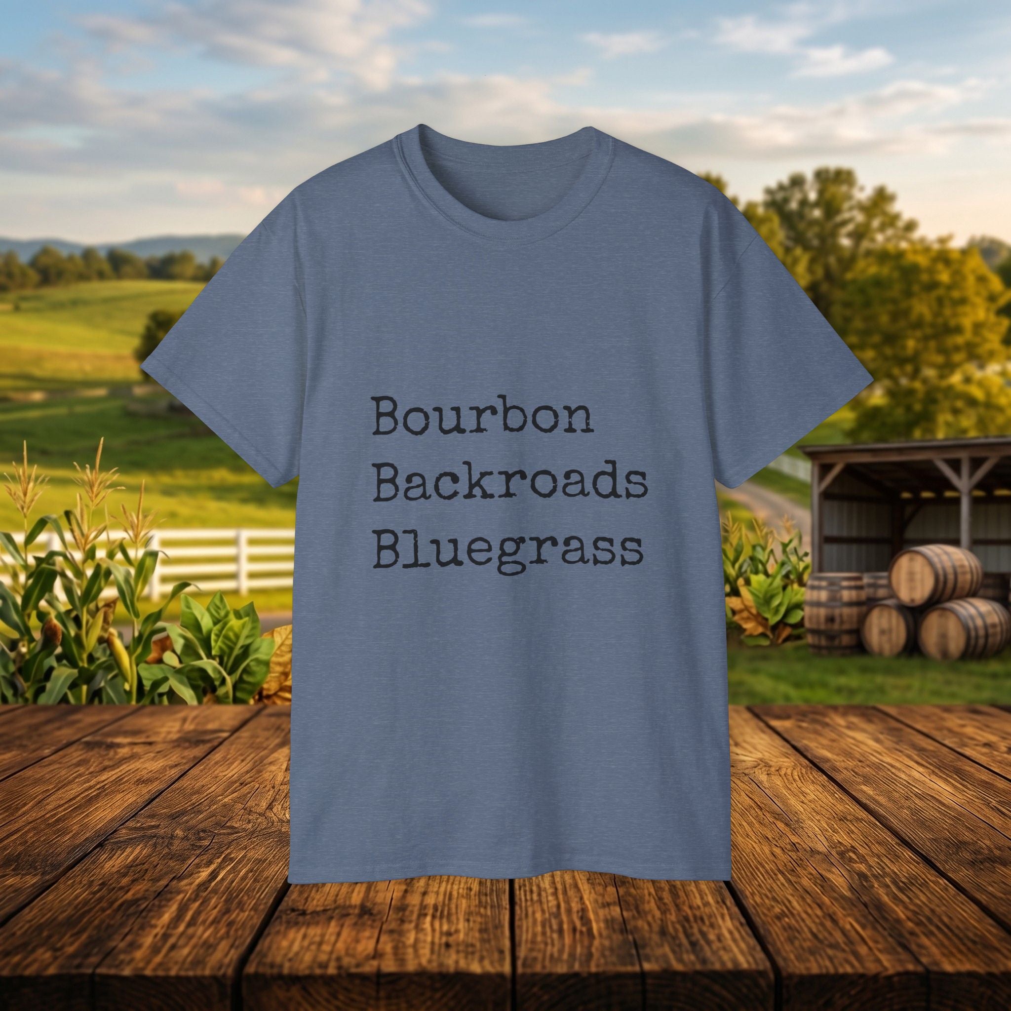 Bourbon Backroads Bluegrass Kentucky T-Shirt | Southern Comfort Graphic Tee