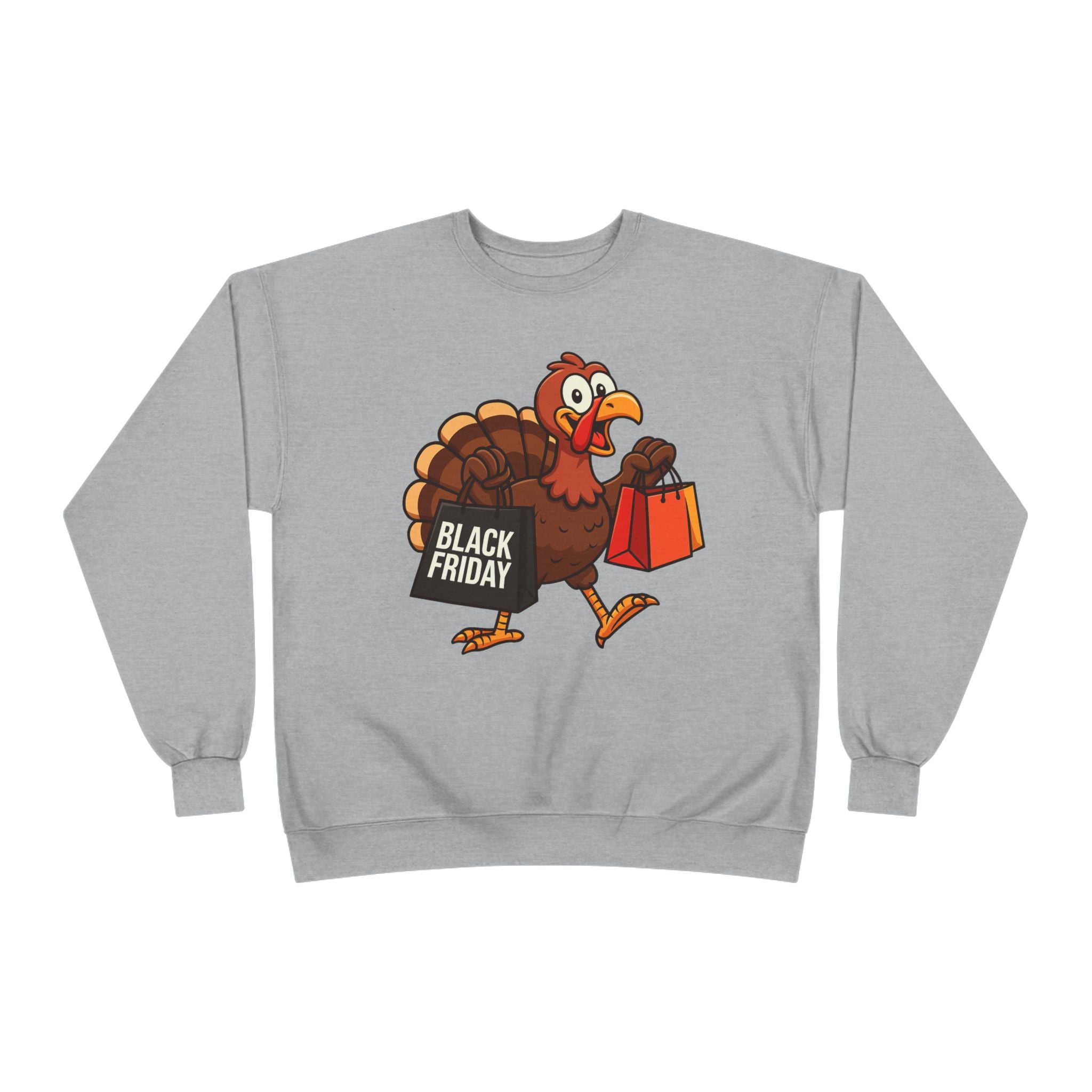 Black Friday Shopping Turkey Sweatshirt – Funny Thanksgiving & Holiday Gift