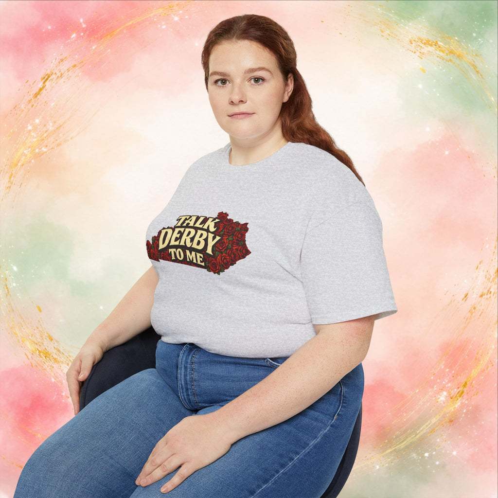 Talk Derby To Me T-Shirt | Kentucky Derby Roses Graphic Tee