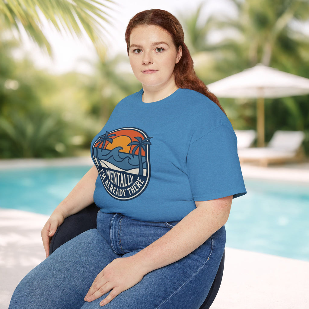 Mentally I’m Already There Summer Beach Sunset T-Shirt