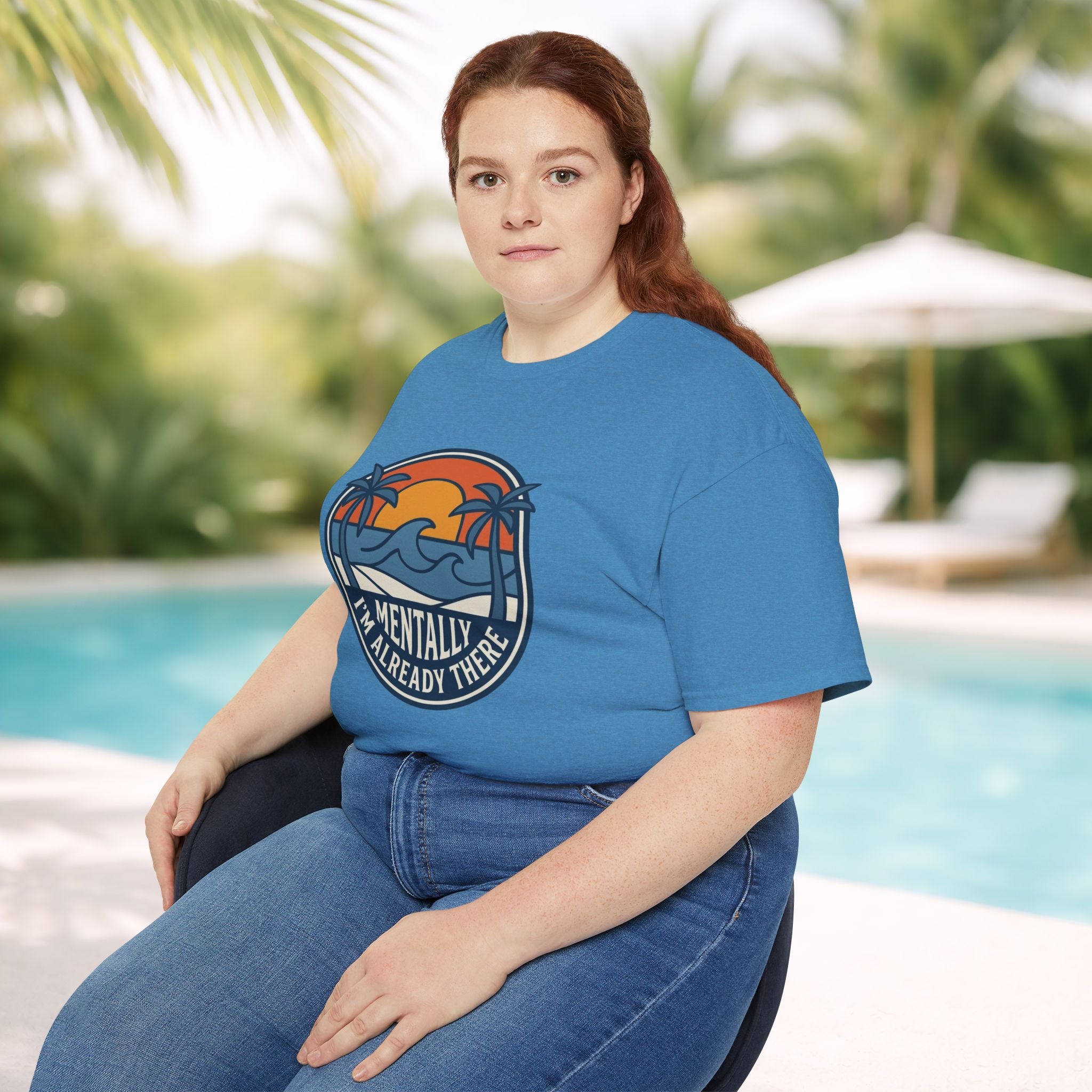 Mentally I’m Already There Summer Beach Sunset T-Shirt
