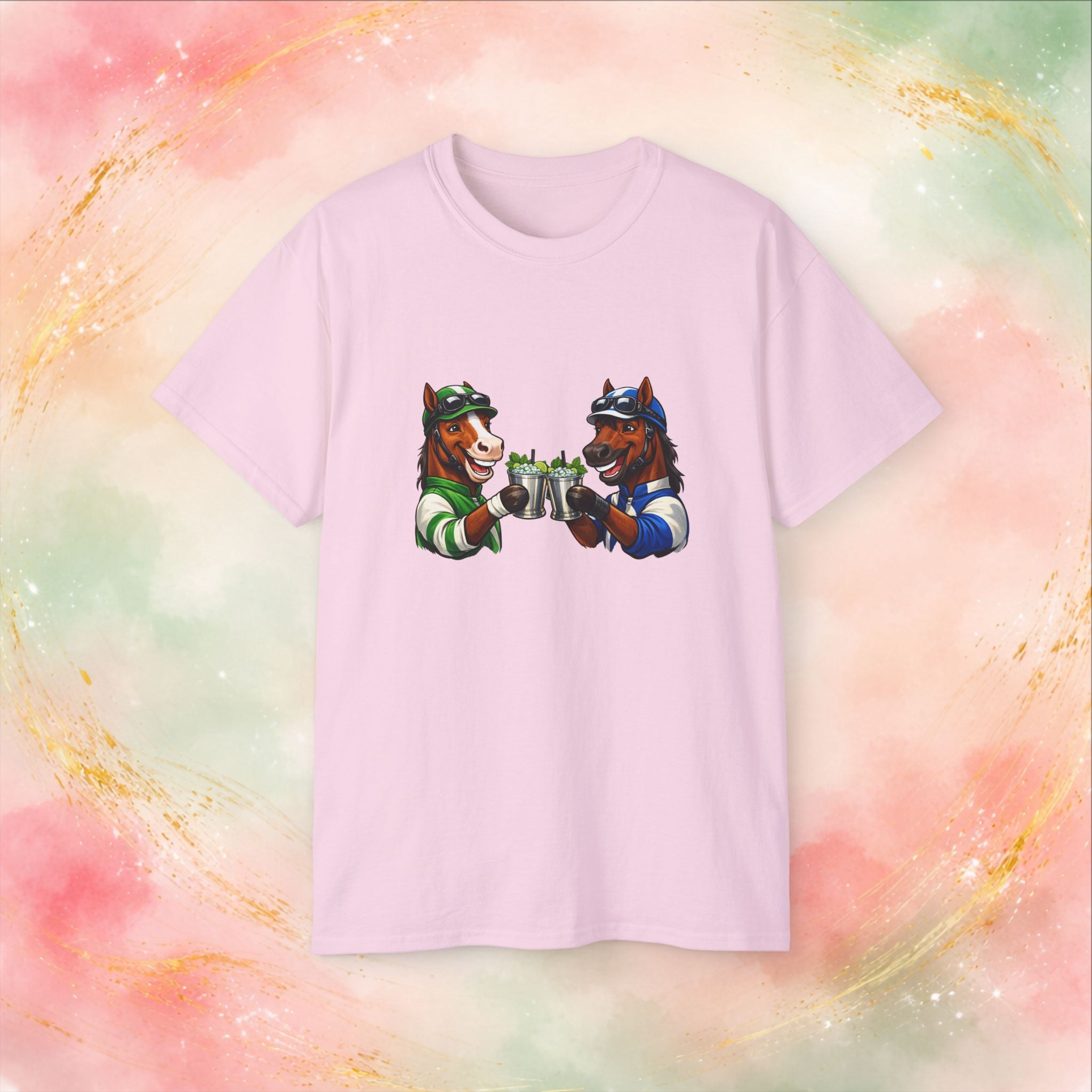 Derby Day Cheers: Funny Jockey Horses & Mint Juleps T-Shirt