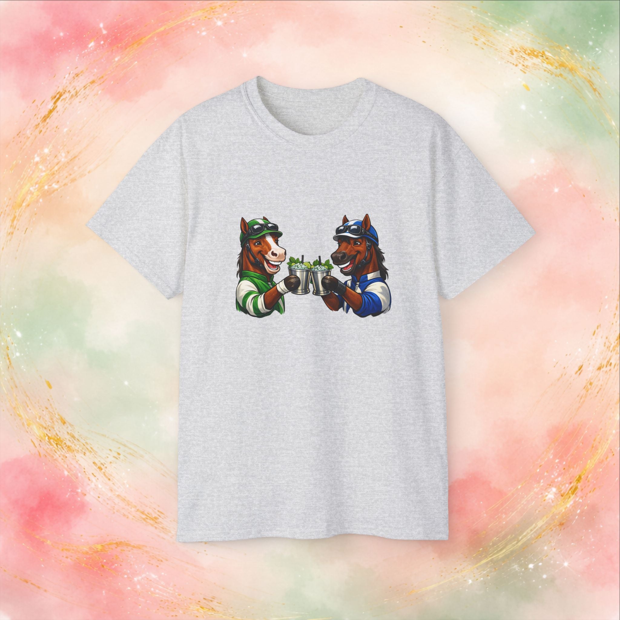 Derby Day Cheers: Funny Jockey Horses & Mint Juleps T-Shirt