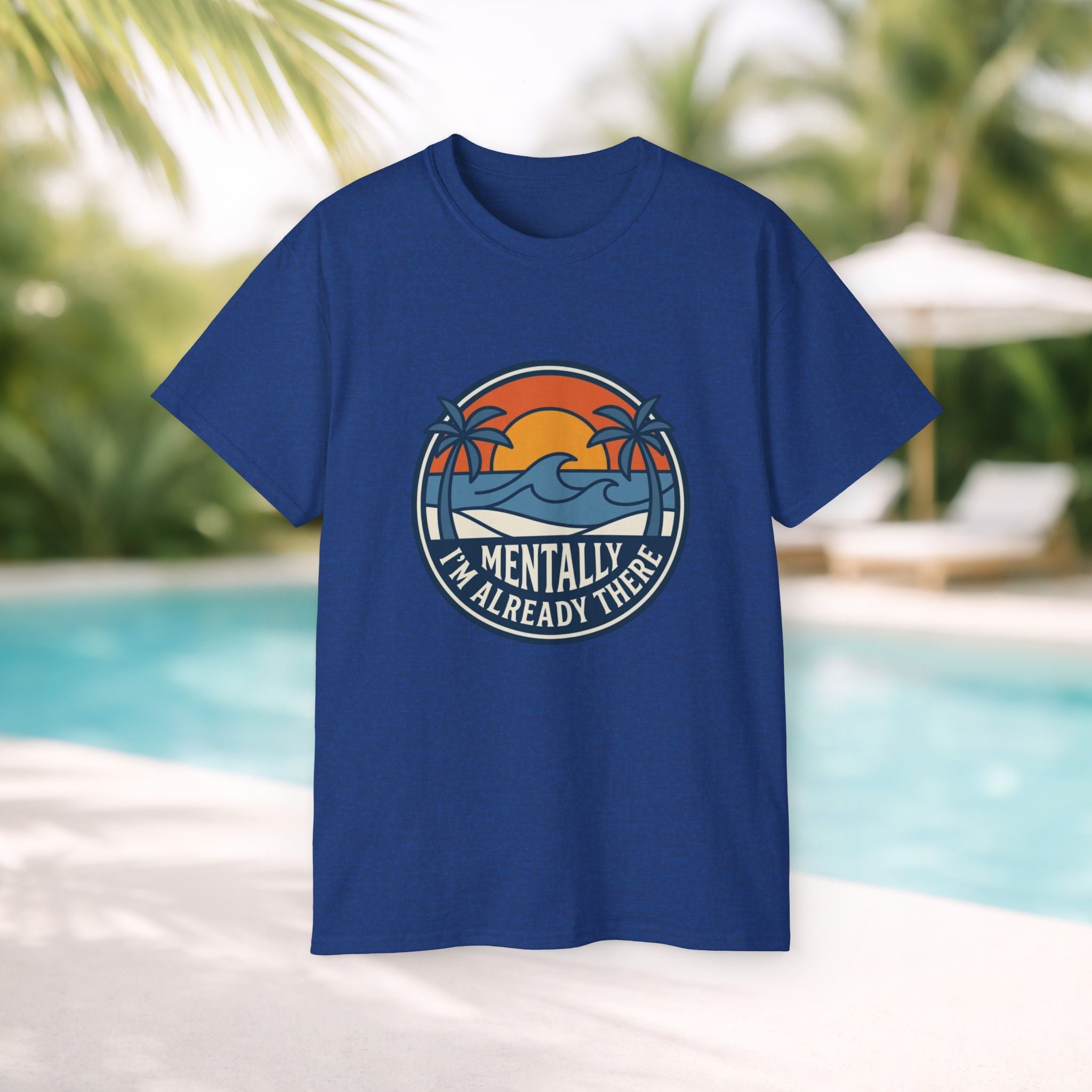 Mentally I’m Already There Summer Beach Sunset T-Shirt