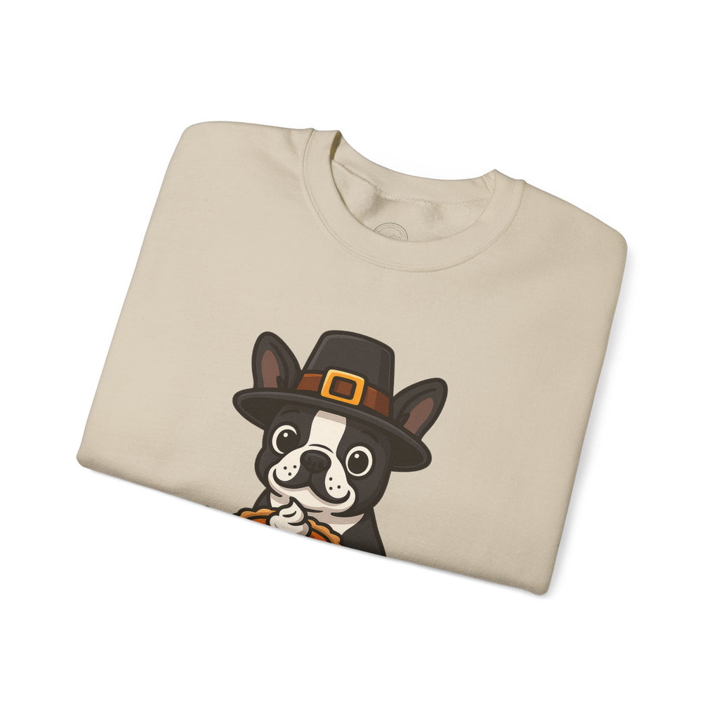 Boston Terrier Pilgrim Thanksgiving Sweatshirt