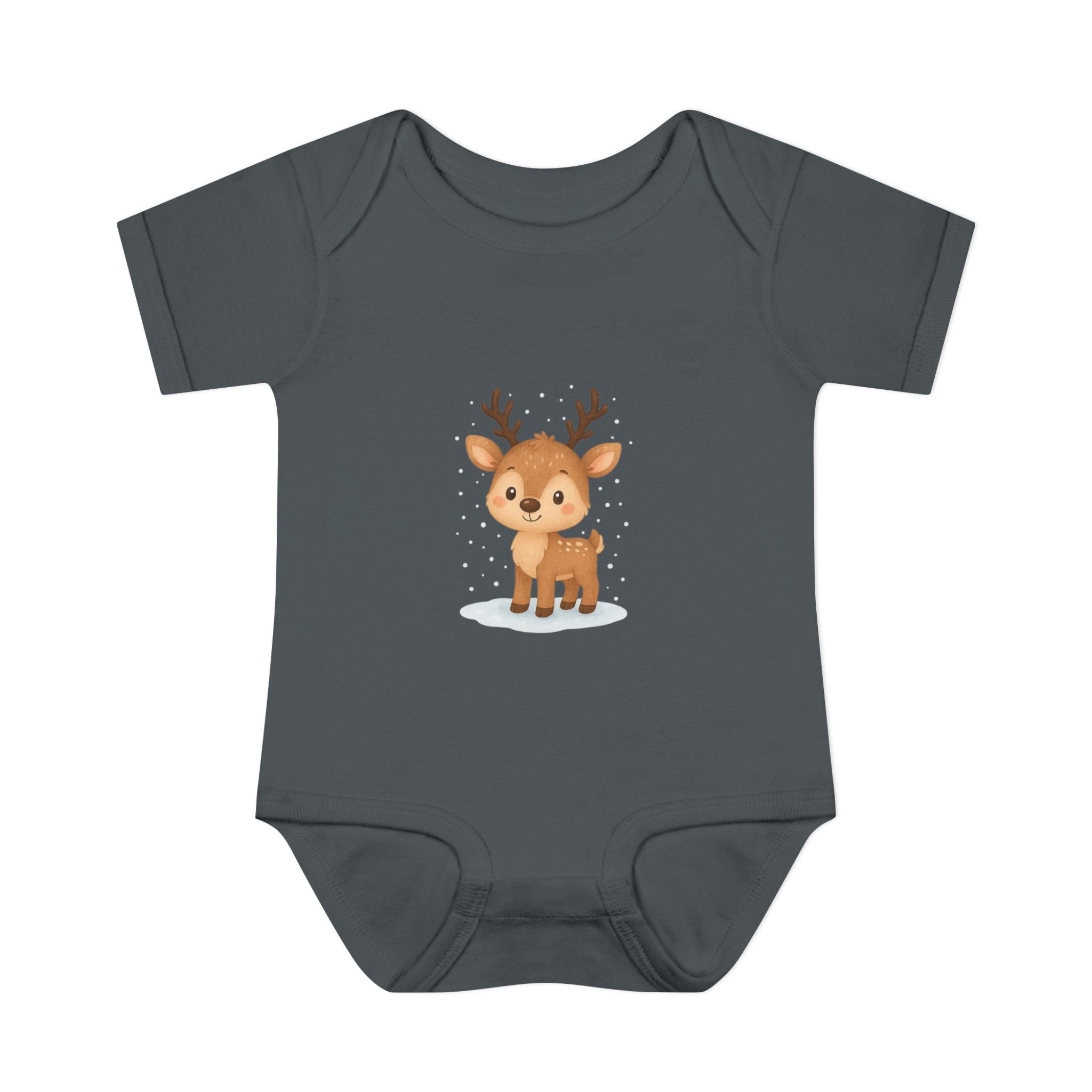 Cute Baby Reindeer Christmas Bodysuit – Holiday Infant One-Piece
