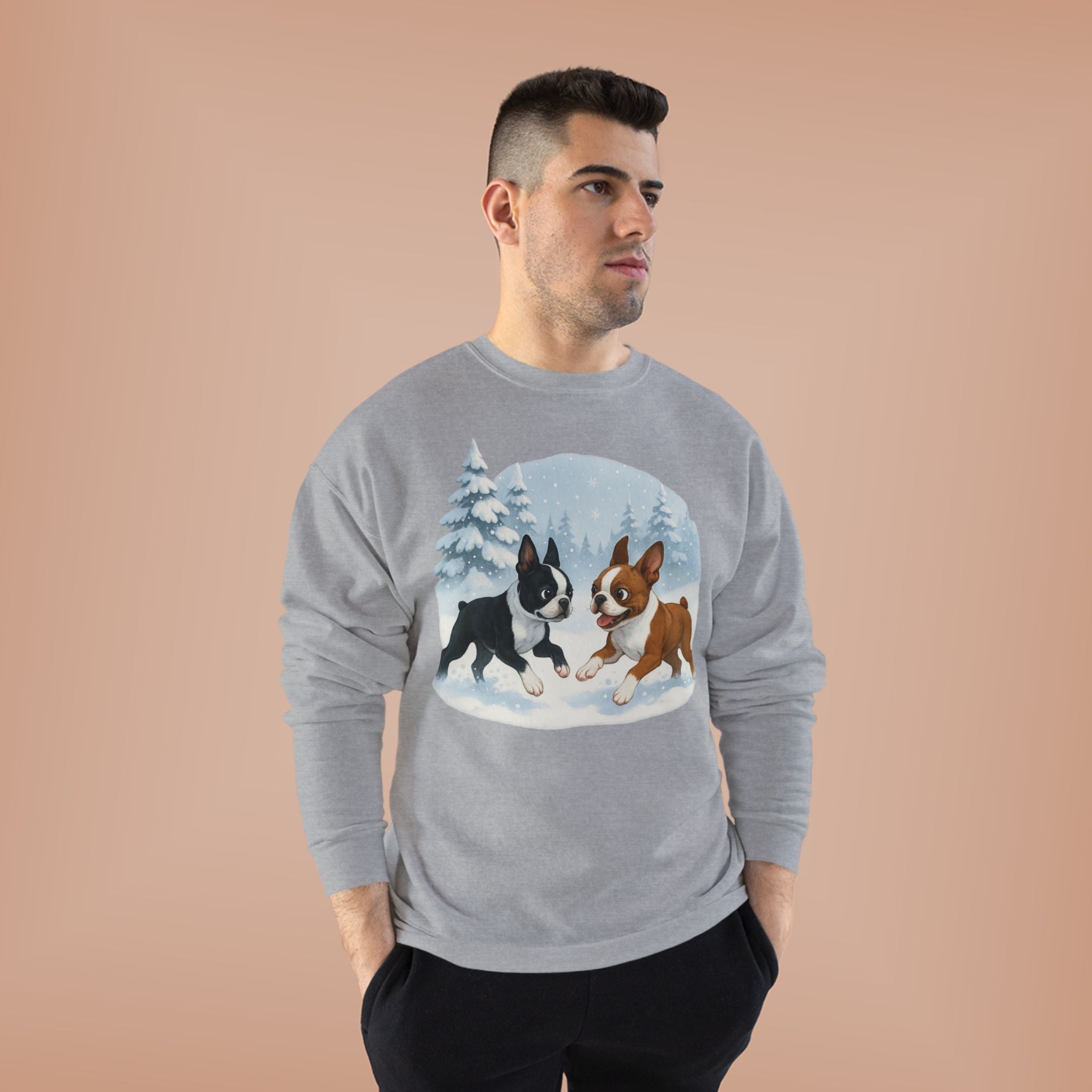 Boston Terriers Winter Wonderland Sweatshirt