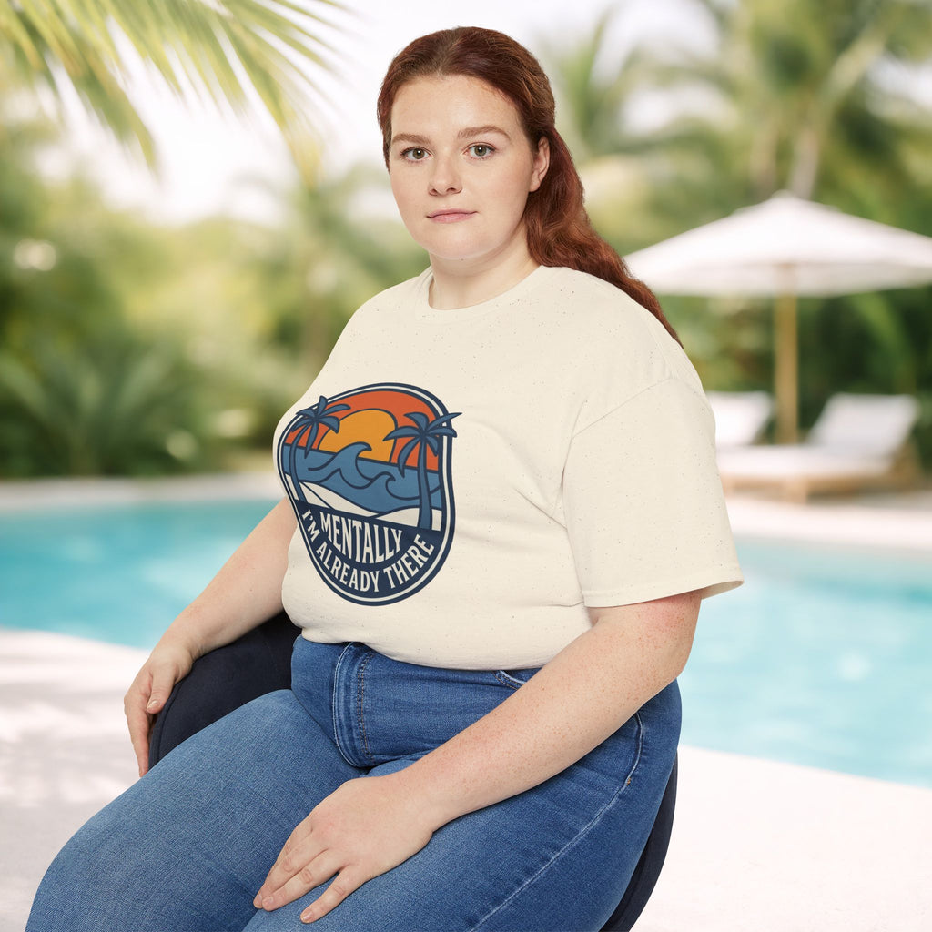 Mentally I’m Already There Summer Beach Sunset T-Shirt