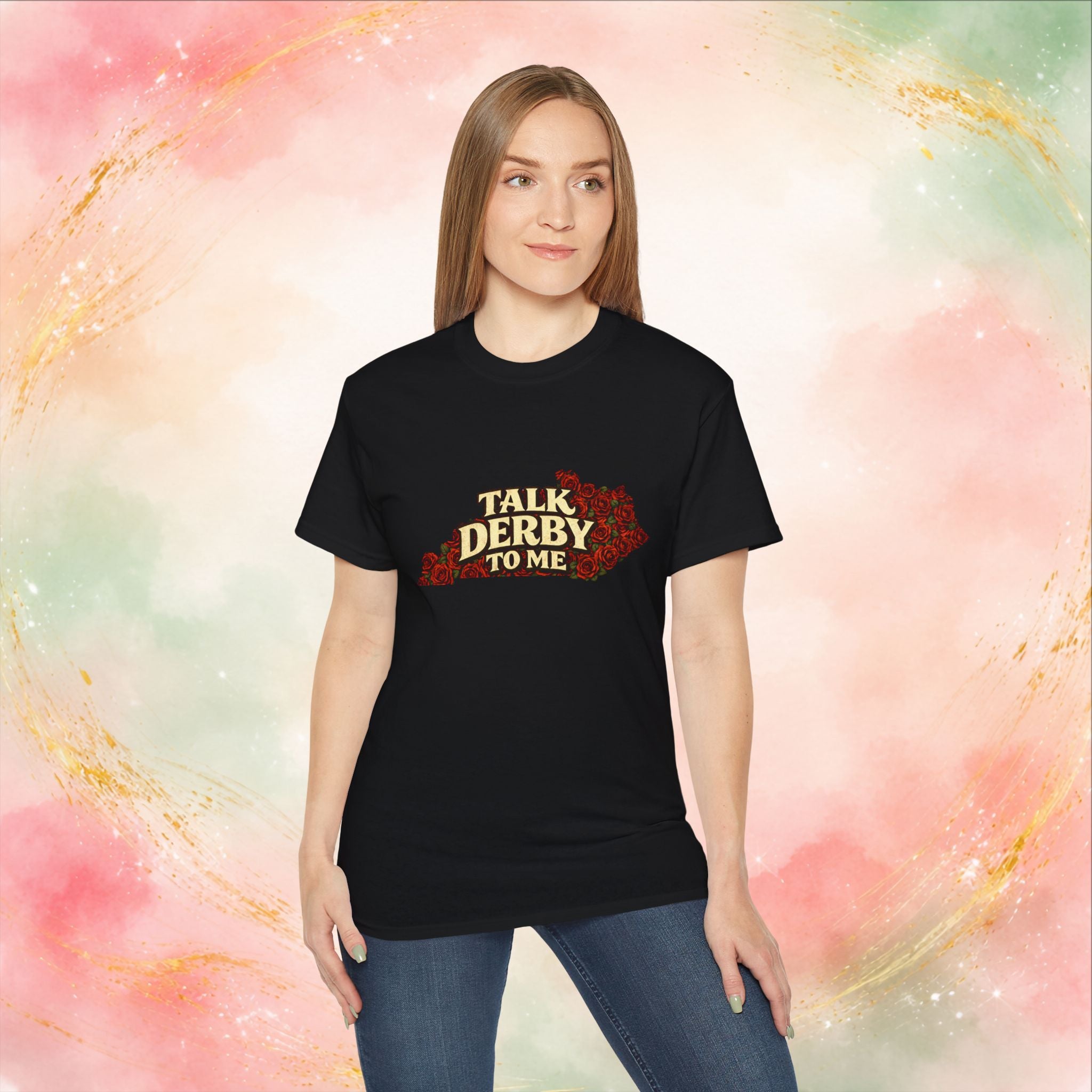 Talk Derby To Me T-Shirt | Kentucky Derby Roses Graphic Tee