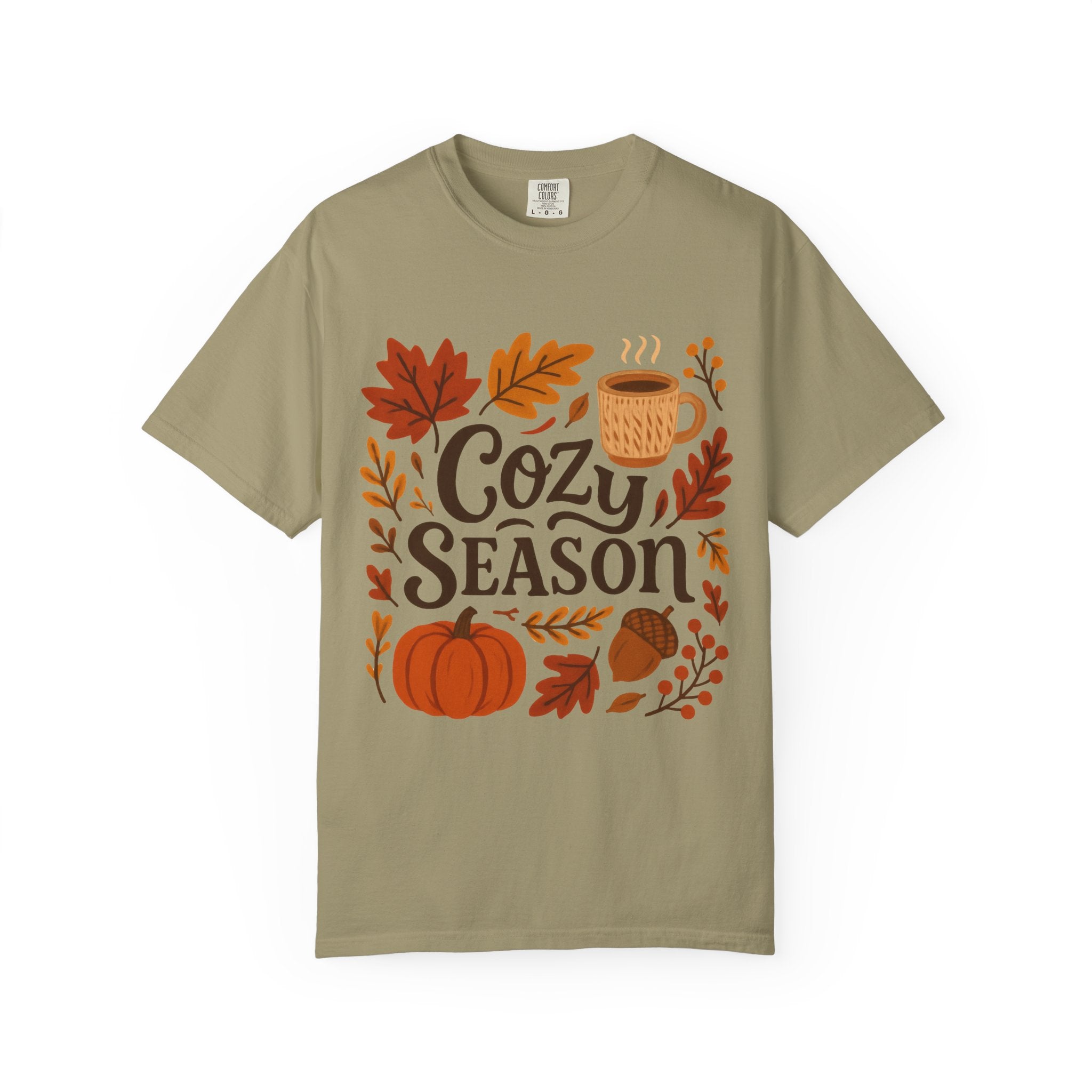 Cozy Season Unisex T-shirt, Fall Fashion Tee, Autumn Apparel, Gift for Him/Her, Pumpkin Spice Shirt, Relaxing Vibes