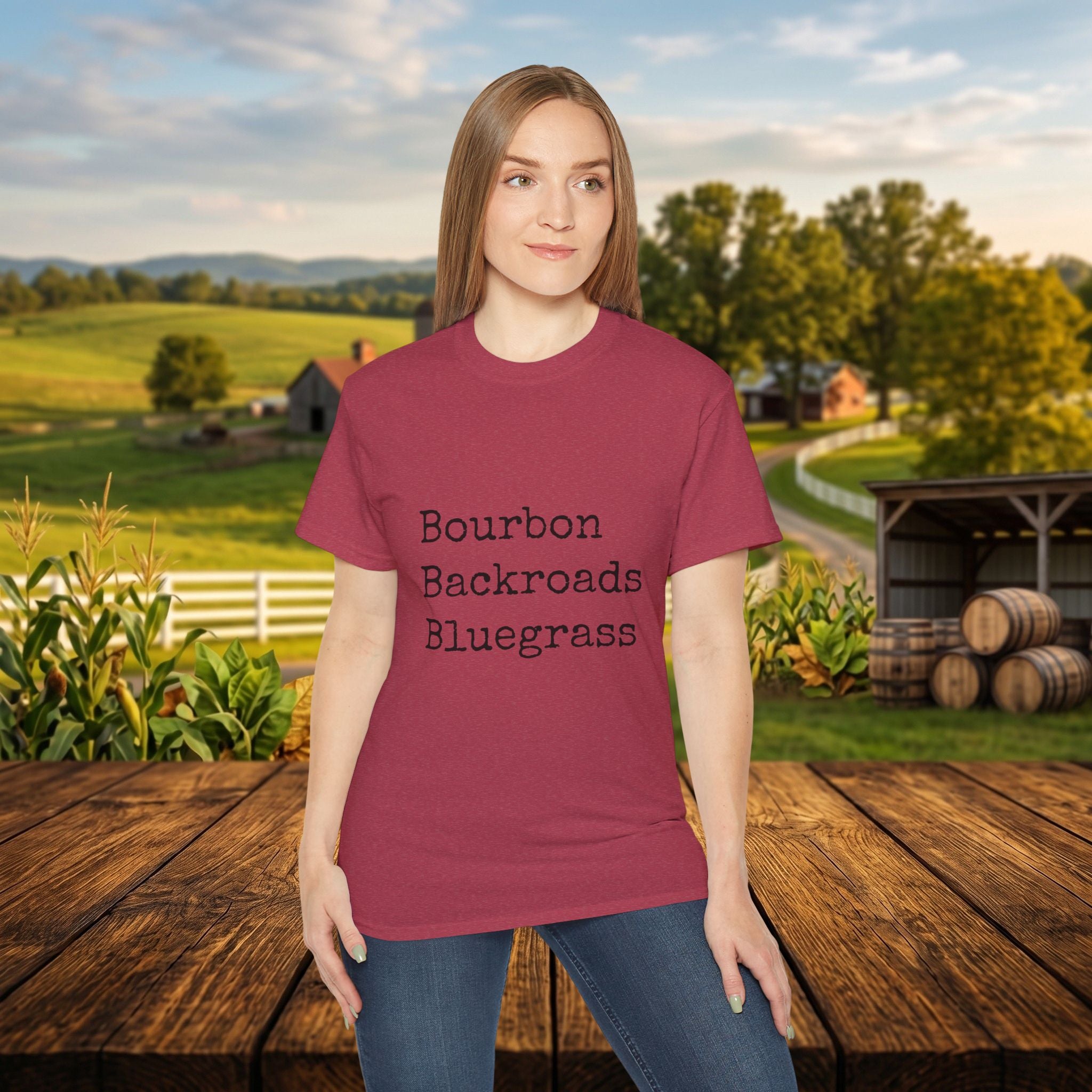 Bourbon Backroads Bluegrass Kentucky T-Shirt | Southern Comfort Graphic Tee