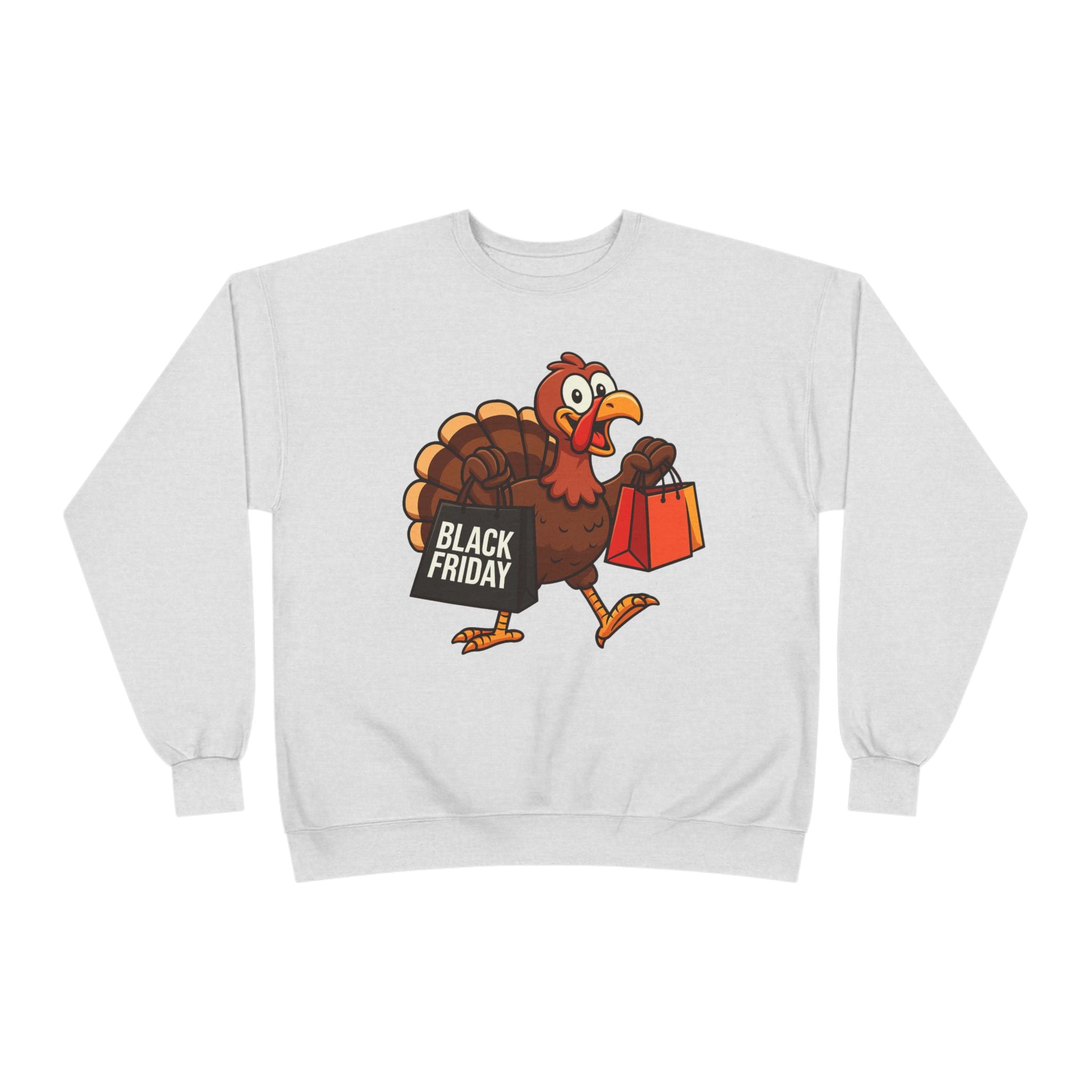 Black Friday Shopping Turkey Sweatshirt – Funny Thanksgiving & Holiday Gift
