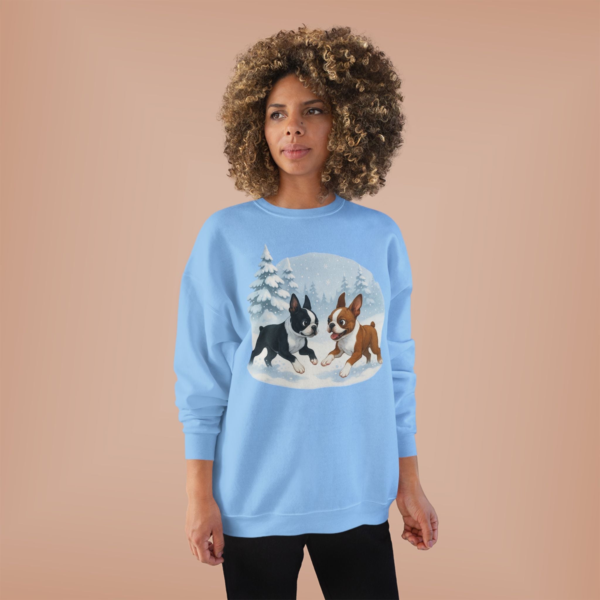 Boston Terriers Winter Wonderland Sweatshirt