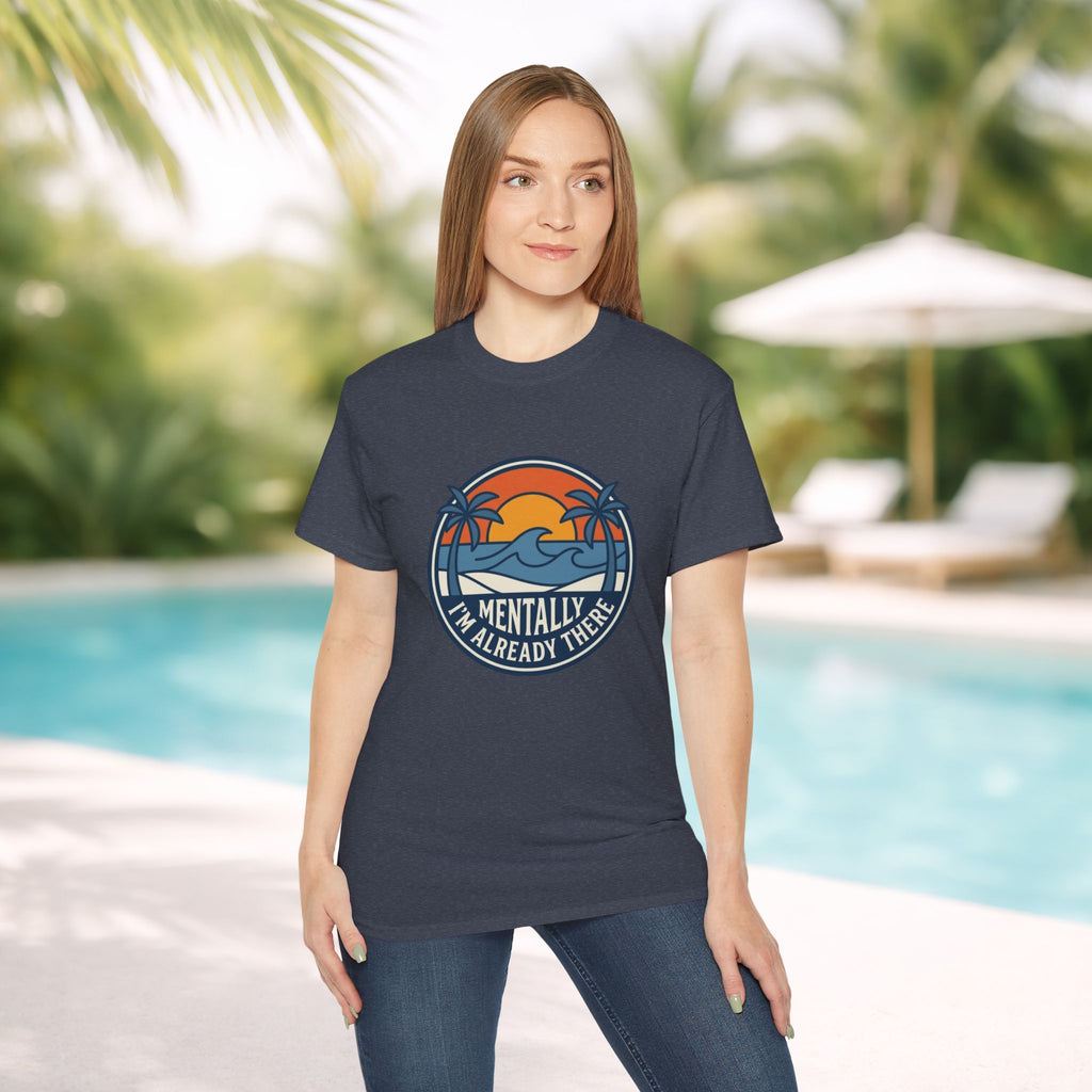 Mentally I’m Already There Summer Beach Sunset T-Shirt