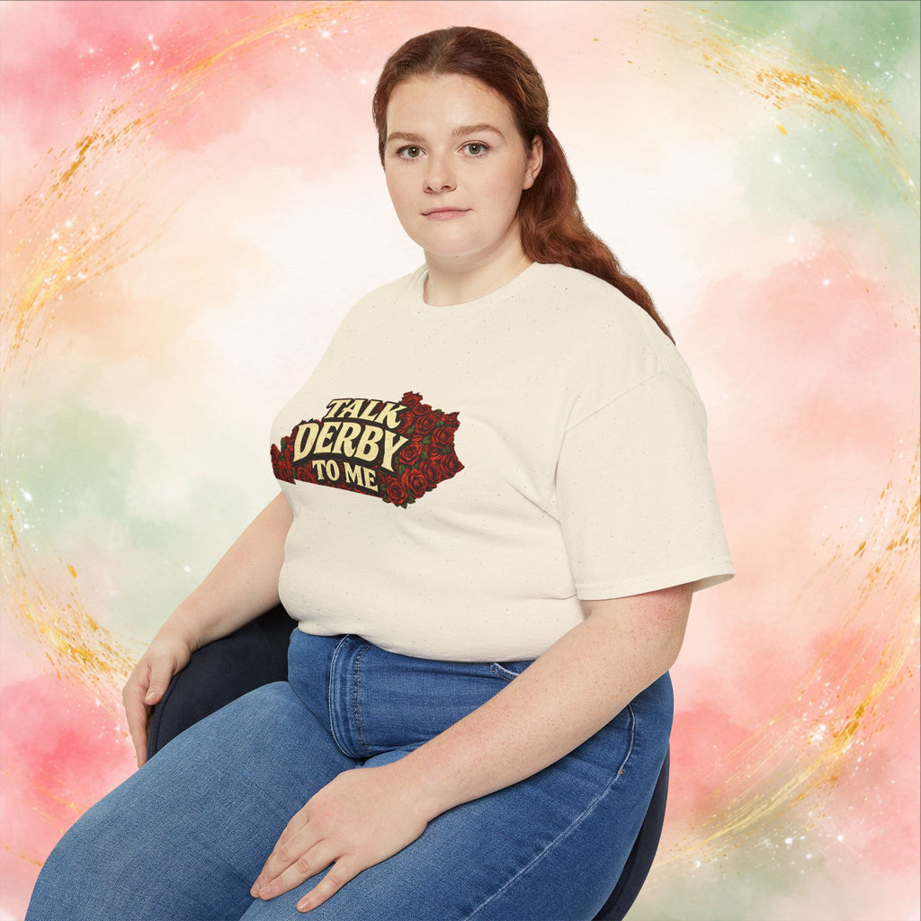 Talk Derby To Me T-Shirt | Kentucky Derby Roses Graphic Tee
