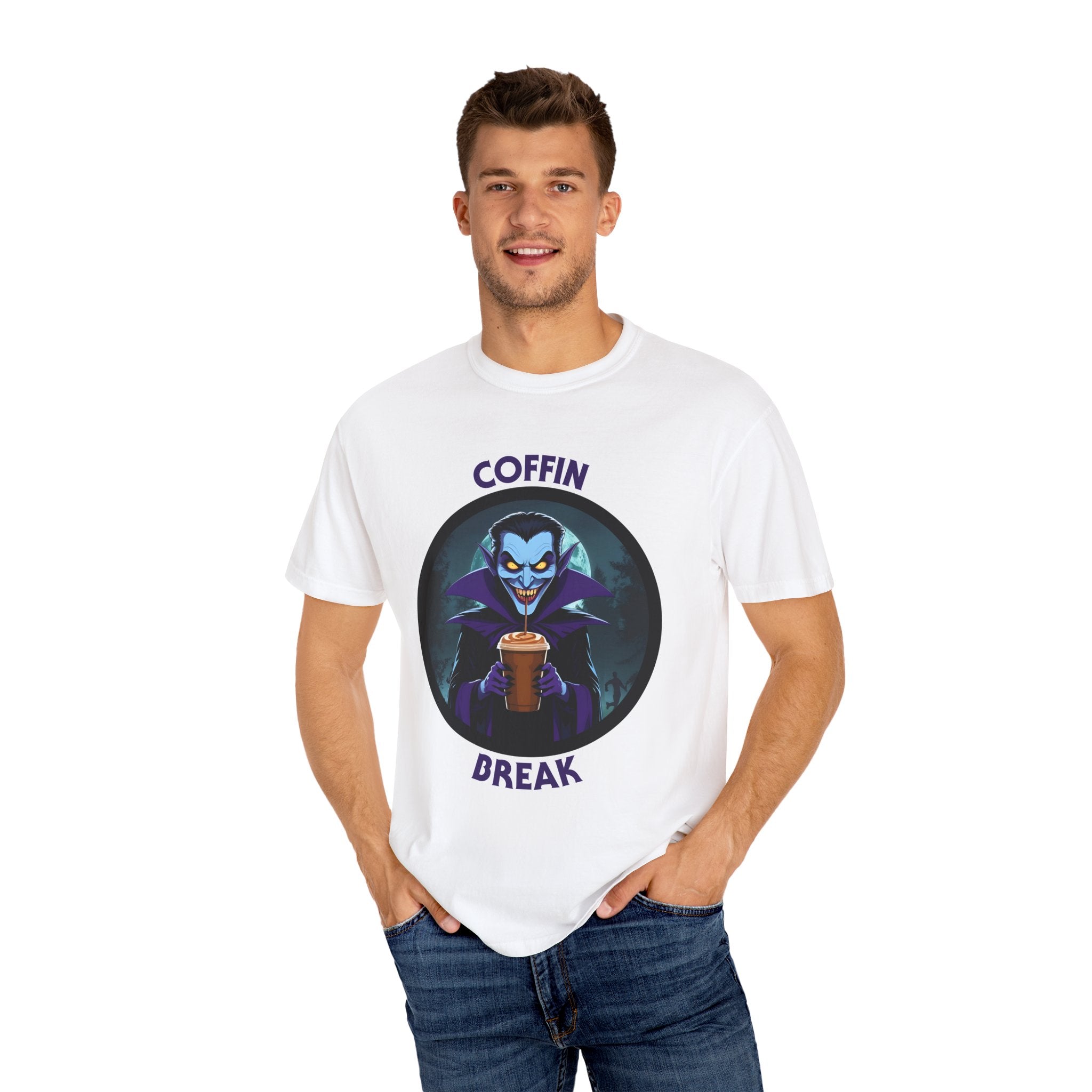 Coffin Break T-shirt (Even vampires need caffeine)