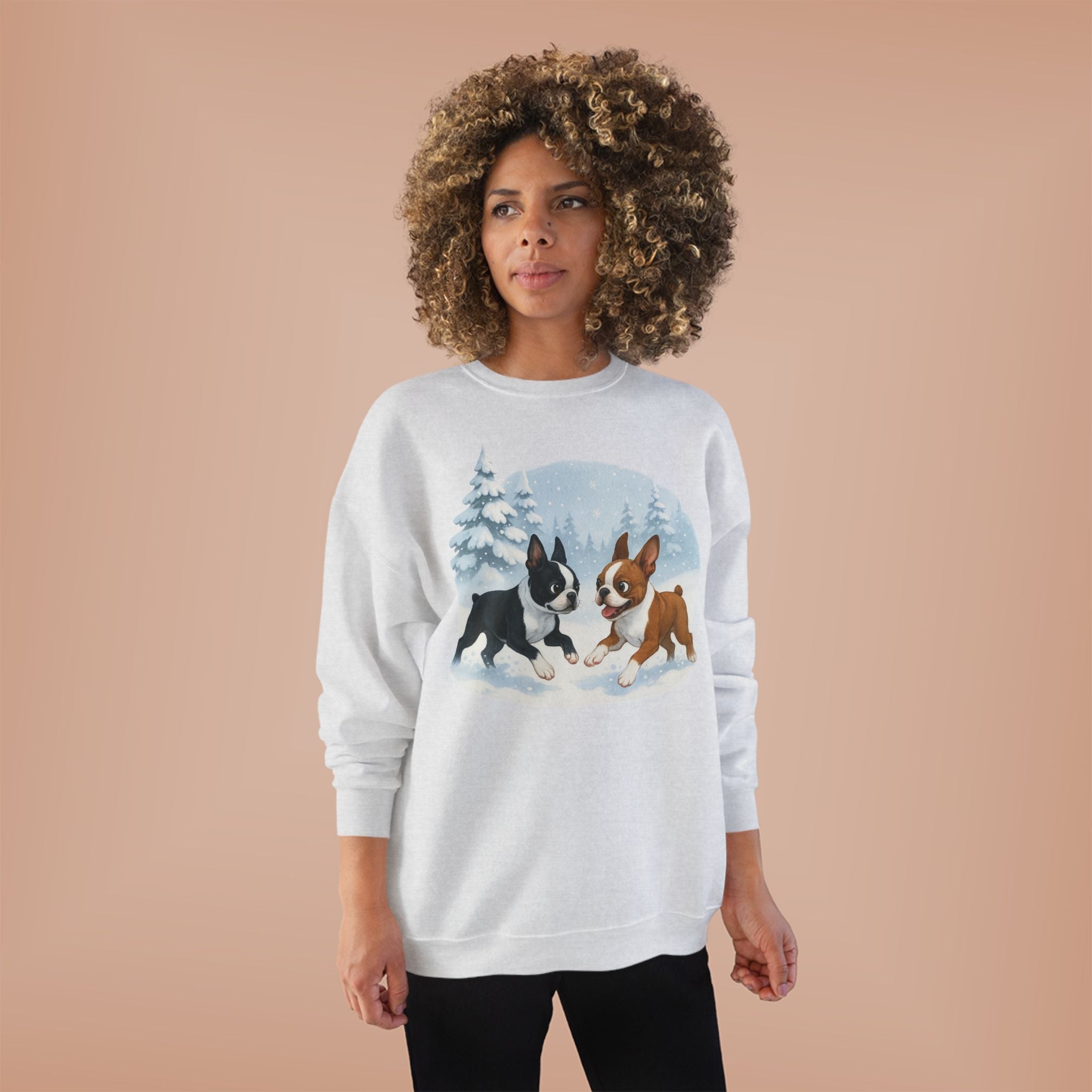 Boston Terriers Winter Wonderland Sweatshirt