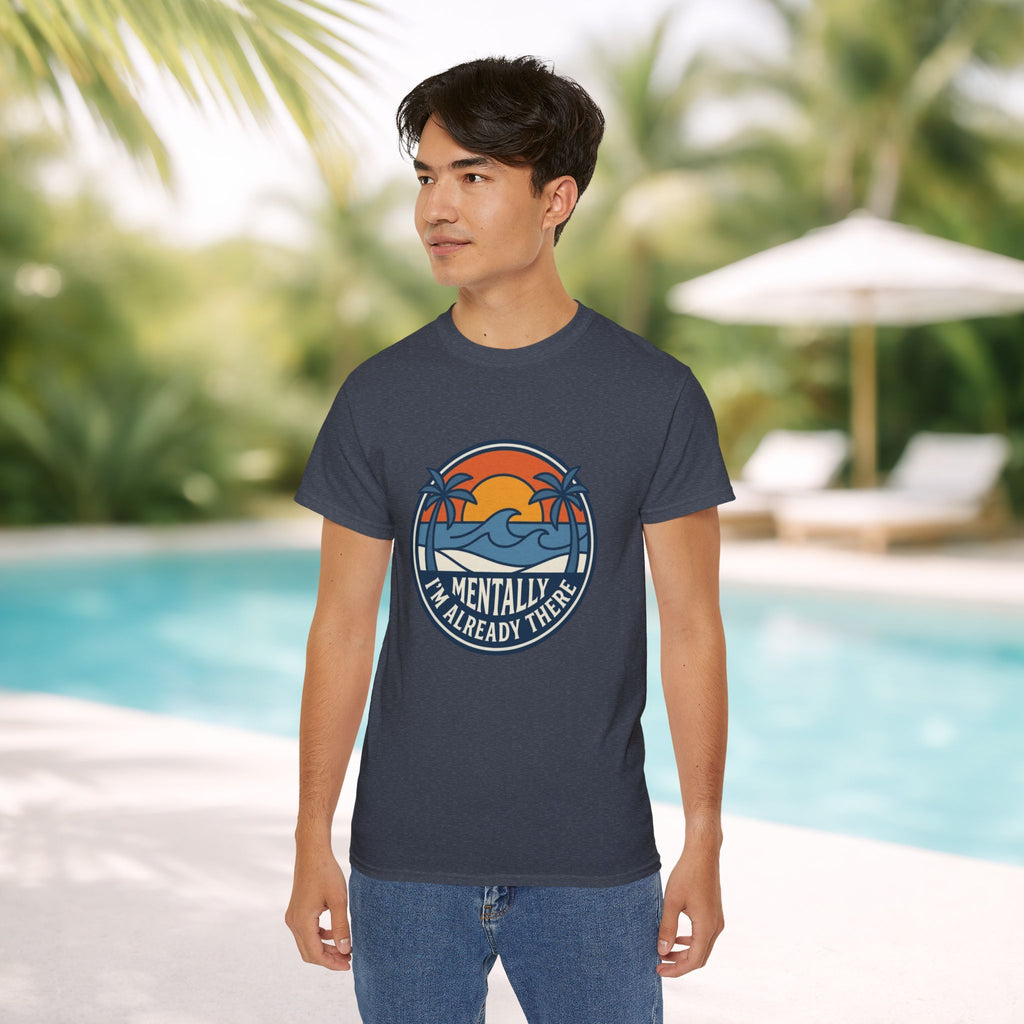 Mentally I’m Already There Summer Beach Sunset T-Shirt