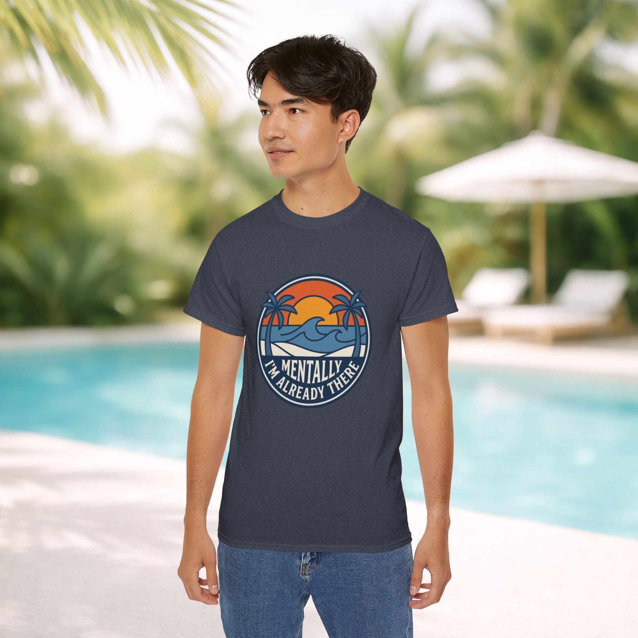 Mentally I’m Already There Summer Beach Sunset T-Shirt