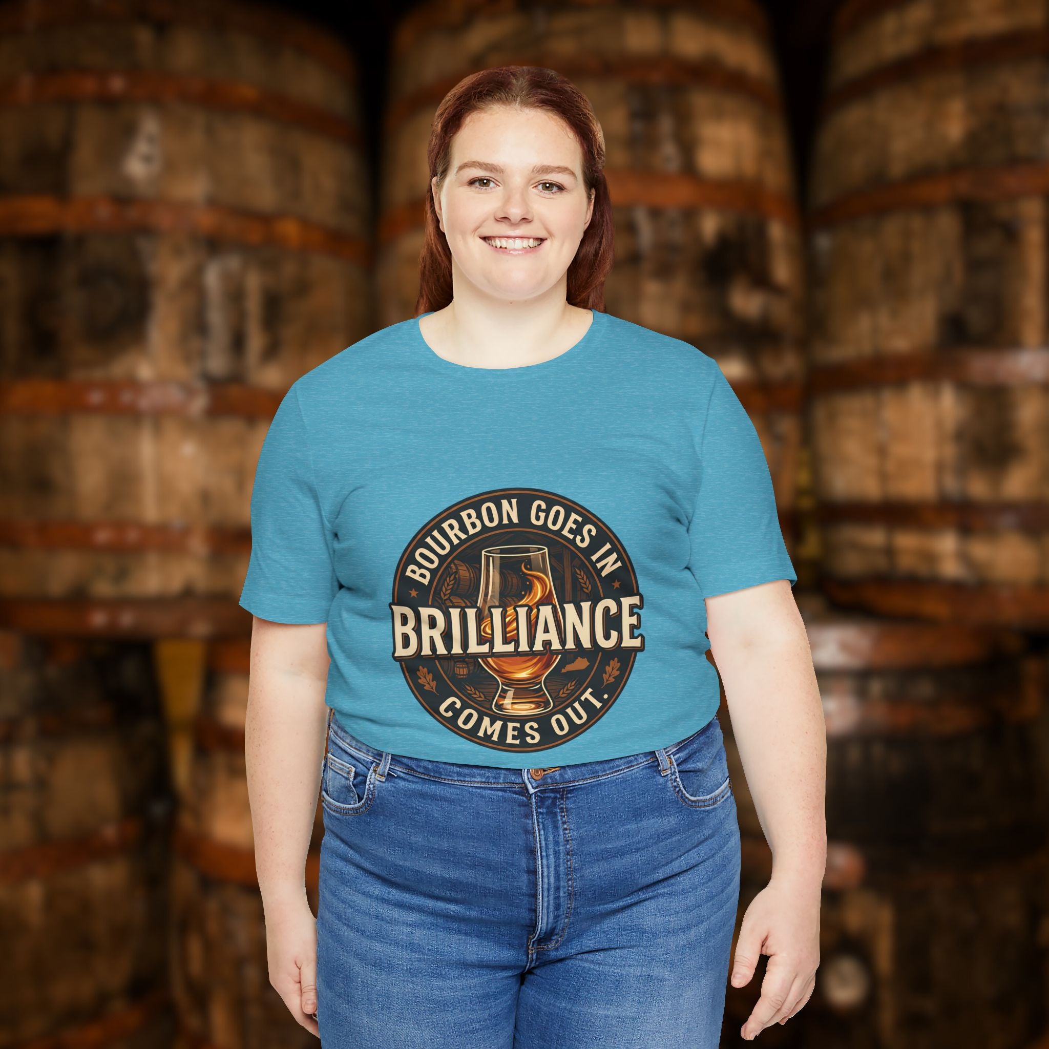 Bourbon Goes In Brilliance Comes Out T-Shirt | Kentucky Bourbon Graphic Tee