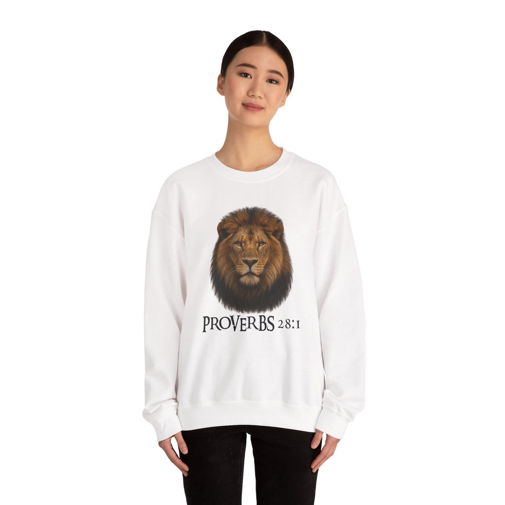 Bold as a Lion – Proverbs 28:1 Christian Sweatshirt