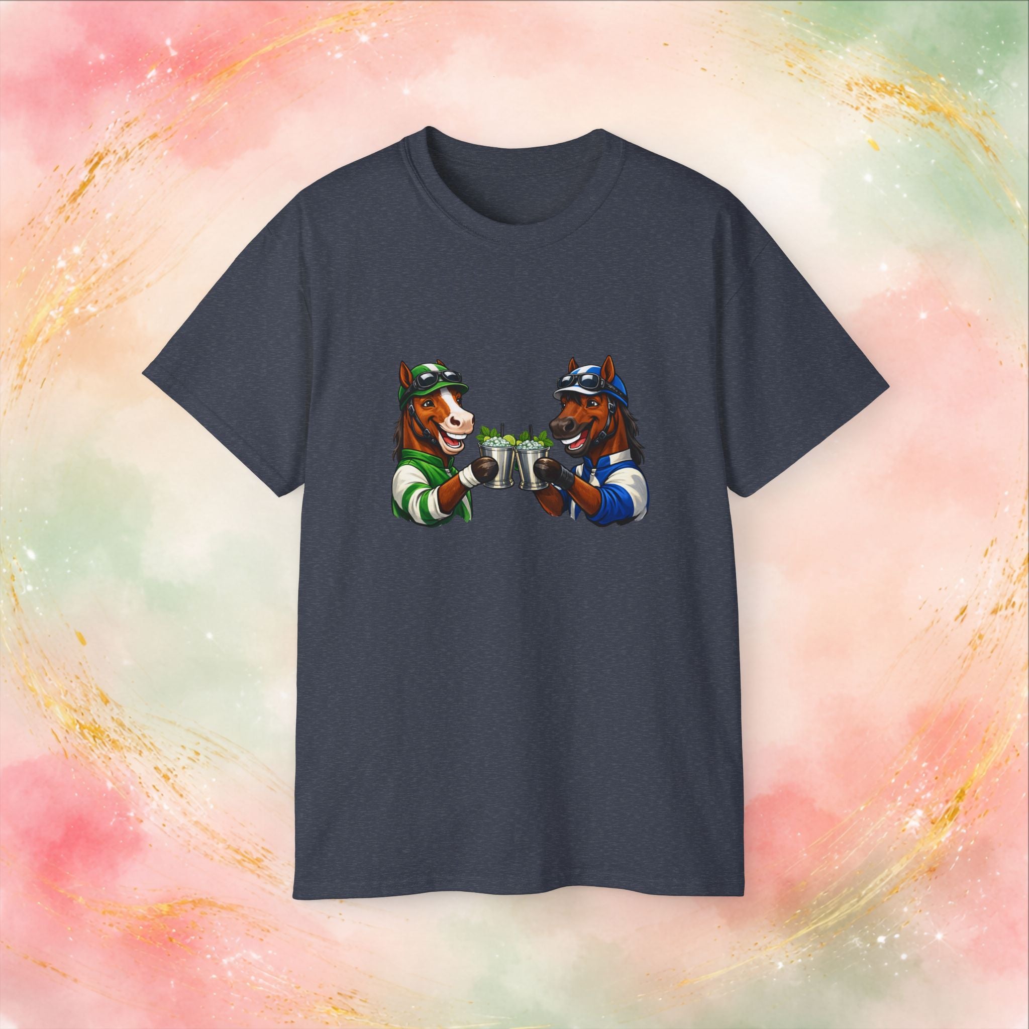 Derby Day Cheers: Funny Jockey Horses & Mint Juleps T-Shirt