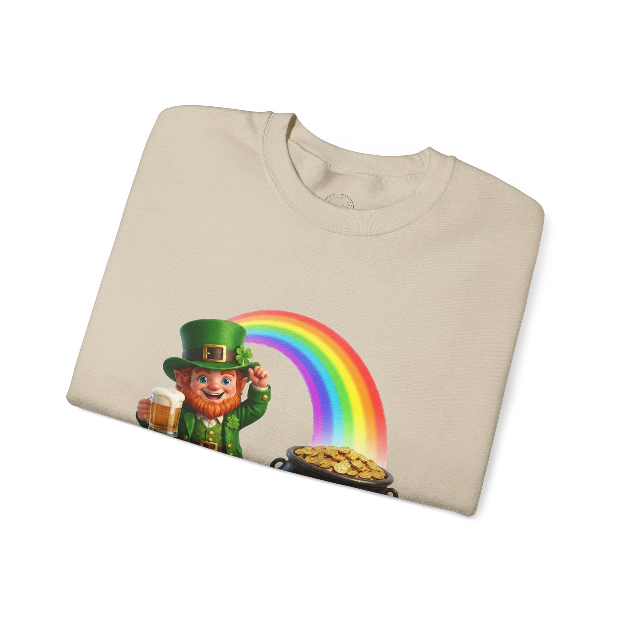 Lucky Leprechaun Rainbow Gold St. Patrick’s Day Sweatshirt | Irish Beer Pullover
