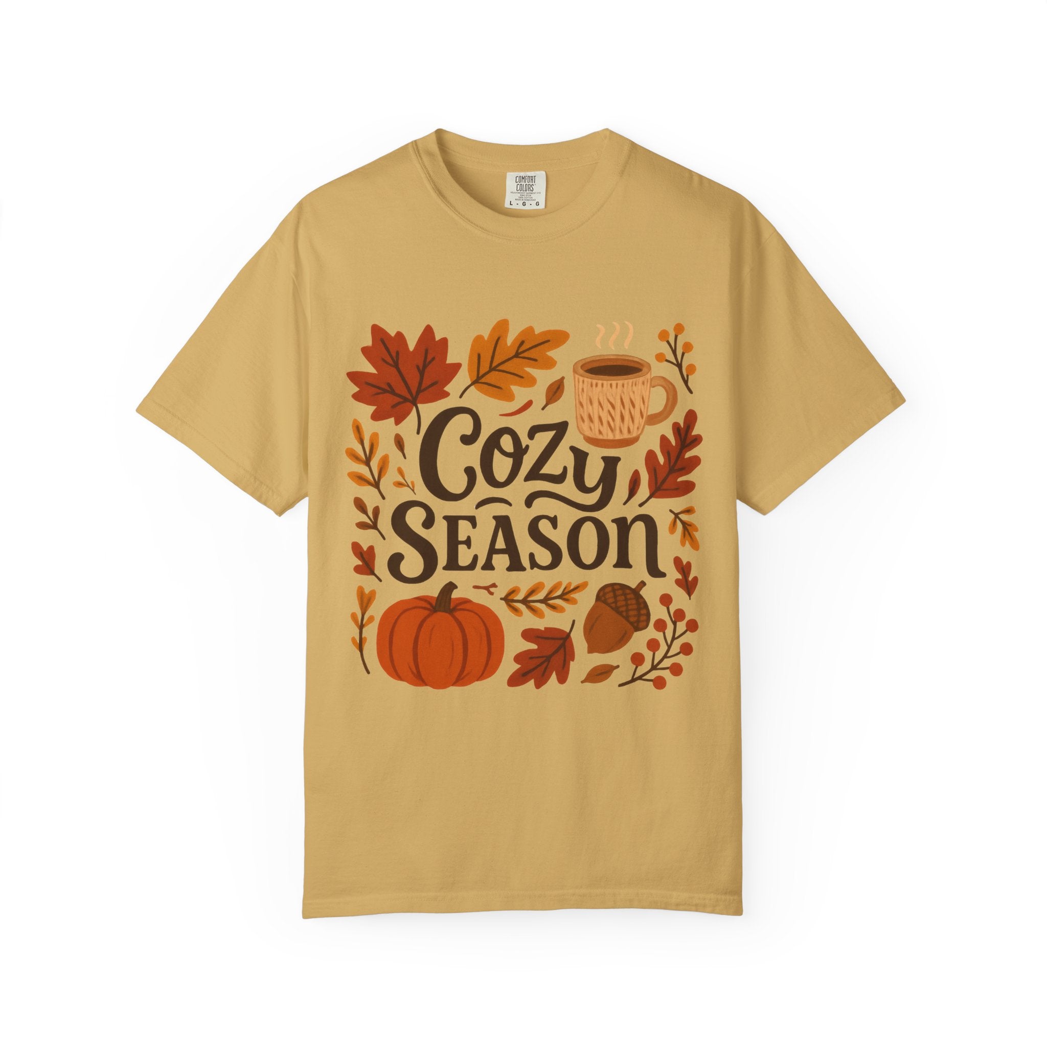 Cozy Season Unisex T-shirt, Fall Fashion Tee, Autumn Apparel, Gift for Him/Her, Pumpkin Spice Shirt, Relaxing Vibes