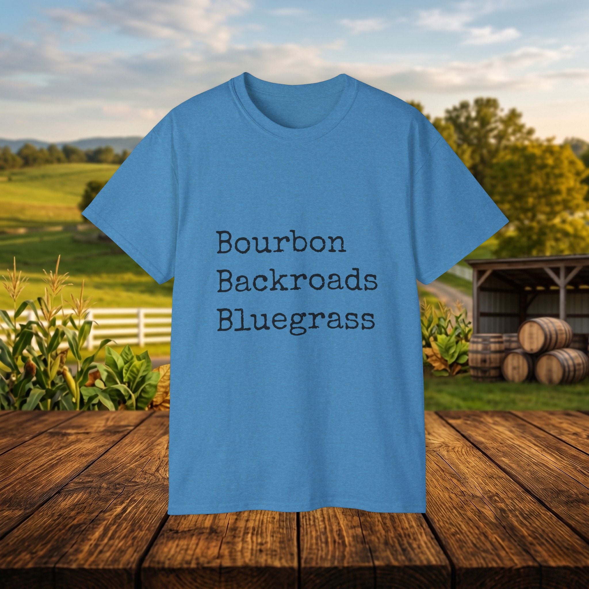 Bourbon Backroads Bluegrass Kentucky T-Shirt | Southern Comfort Graphic Tee