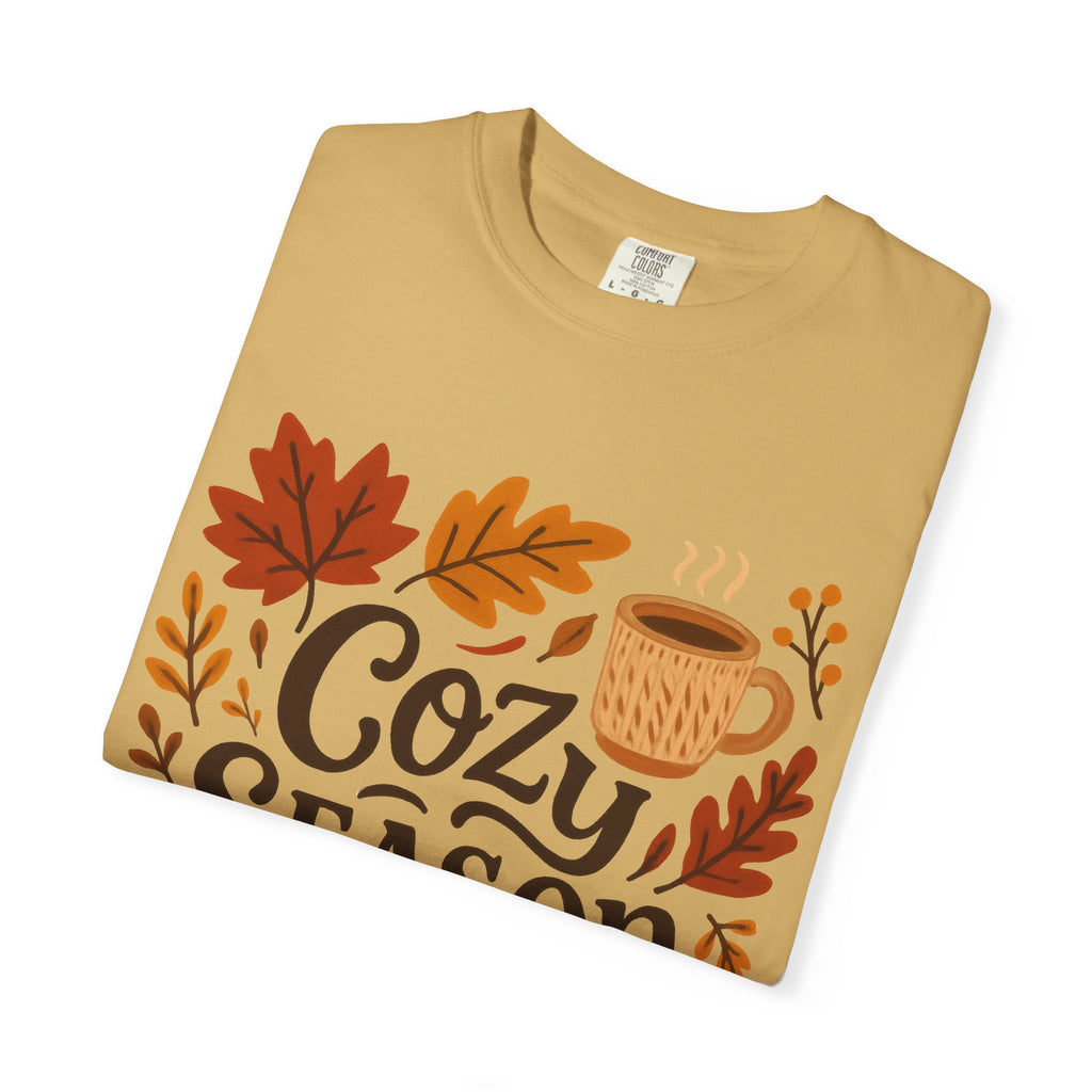 Cozy Season Unisex T-shirt, Fall Fashion Tee, Autumn Apparel, Gift for Him/Her, Pumpkin Spice Shirt, Relaxing Vibes
