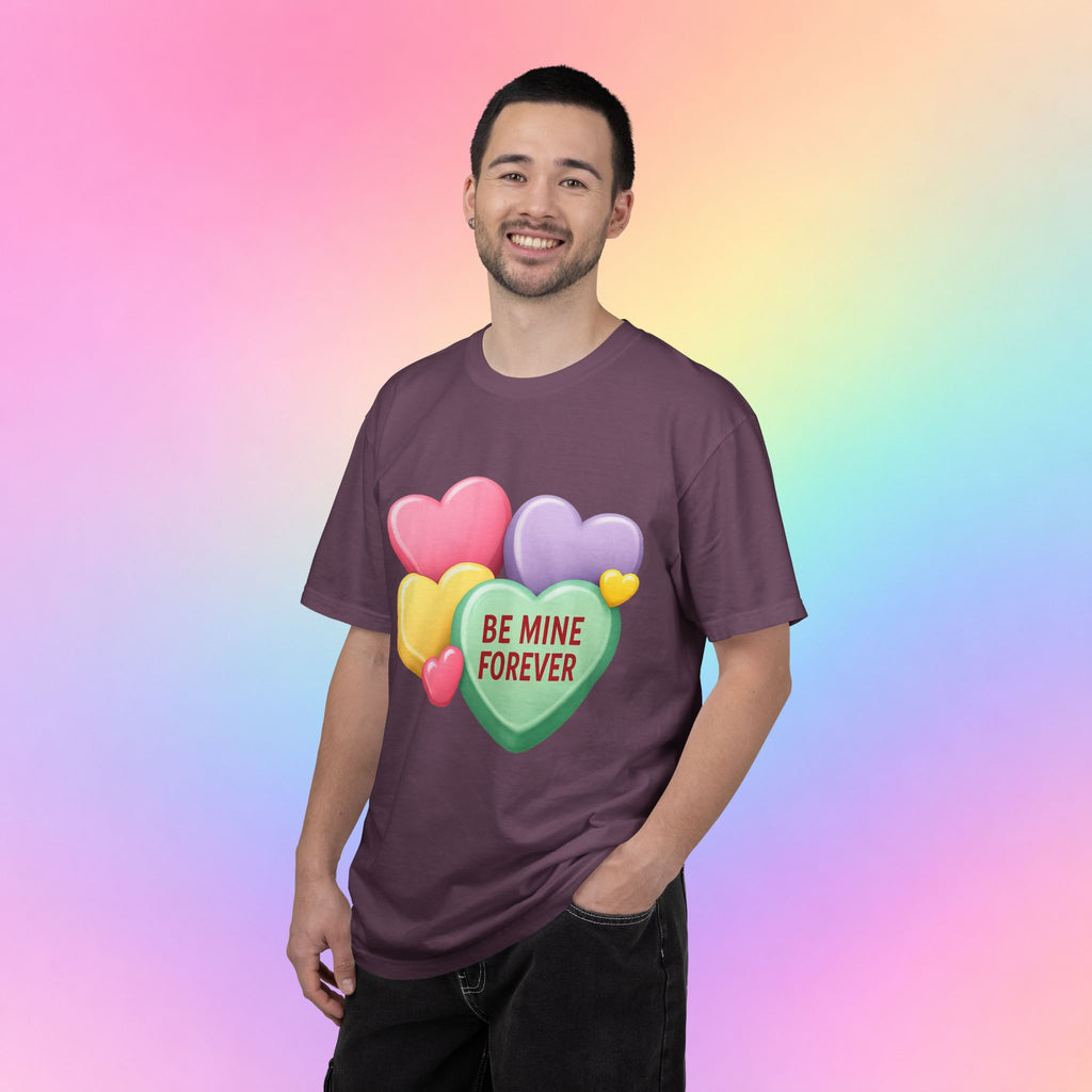 Be Mine Forever Valentine’s Day T-Shirt – Cute Candy Heart Unisex Graphic Tee