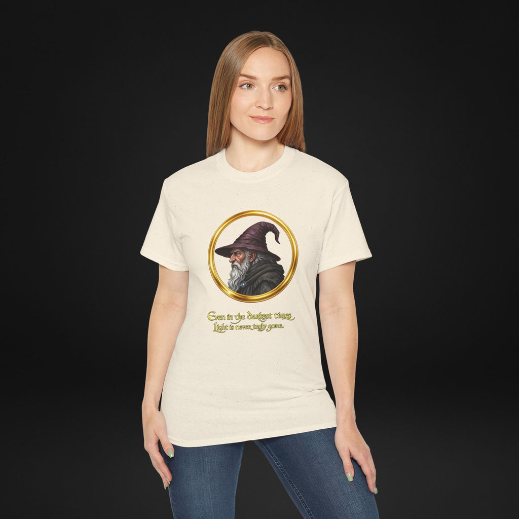 Vintage Wizard Graphic T-Shirt | Fantasy Side Profile Tee
