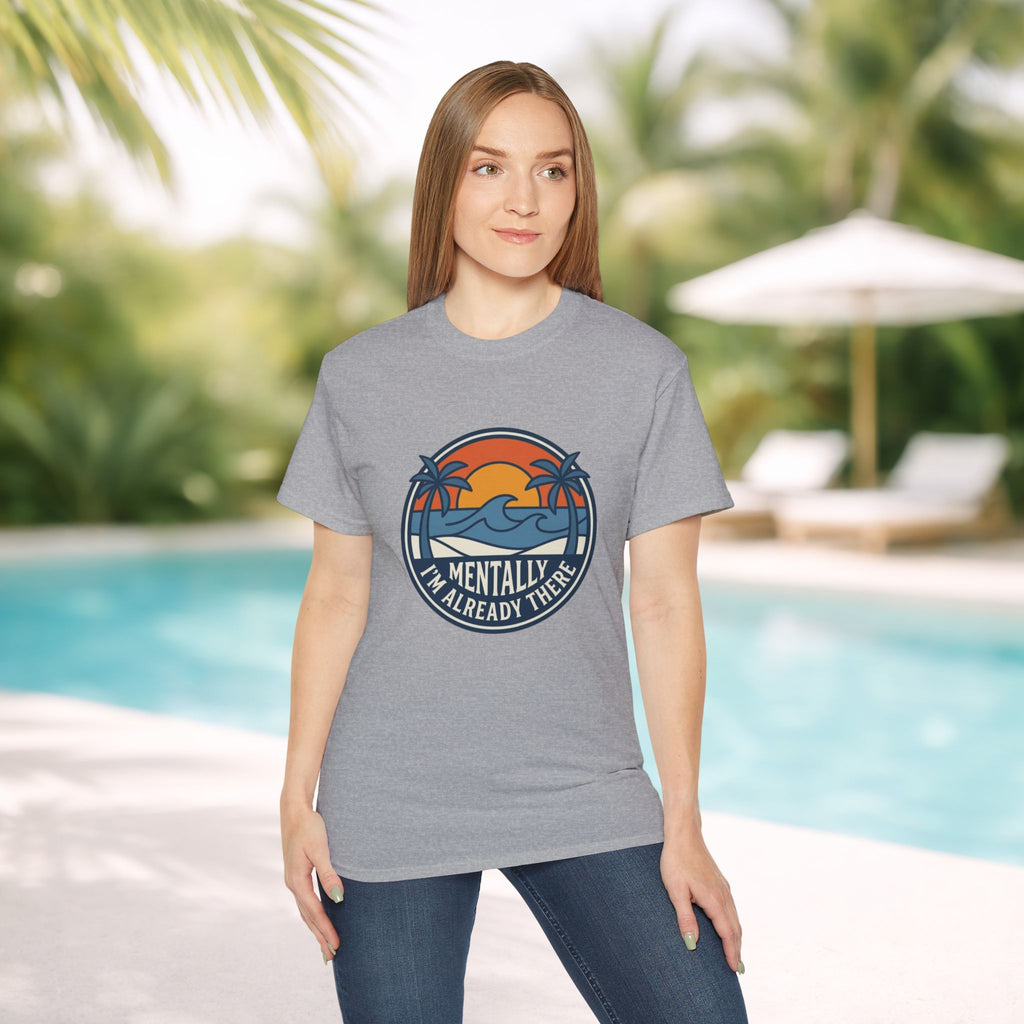 Mentally I’m Already There Summer Beach Sunset T-Shirt