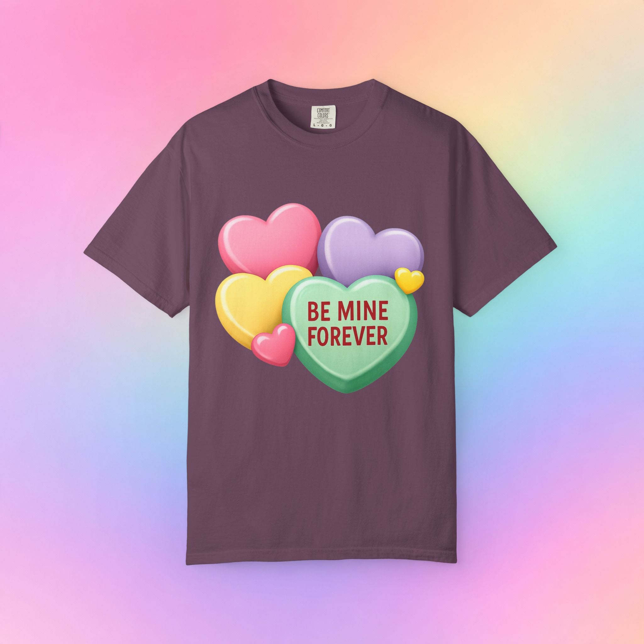Be Mine Forever Valentine’s Day T-Shirt – Cute Candy Heart Unisex Graphic Tee