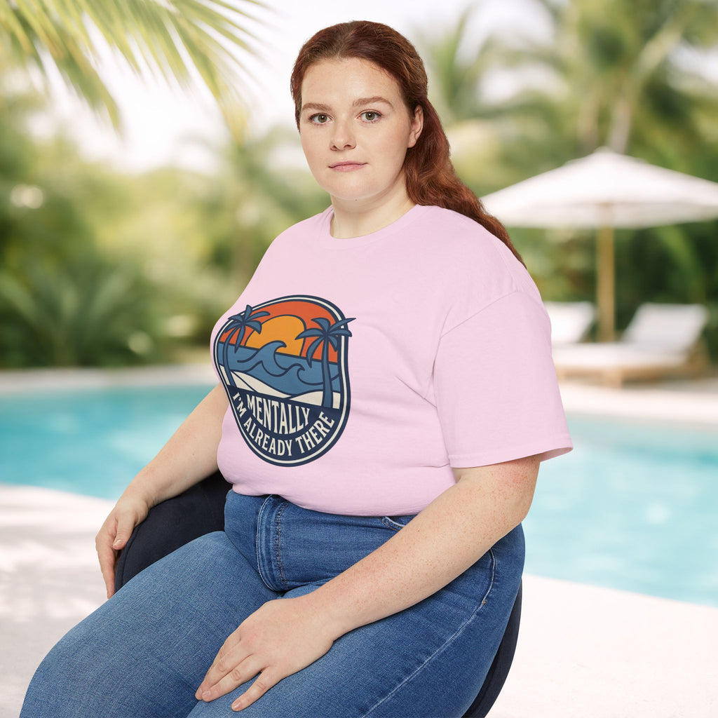 Mentally I’m Already There Summer Beach Sunset T-Shirt