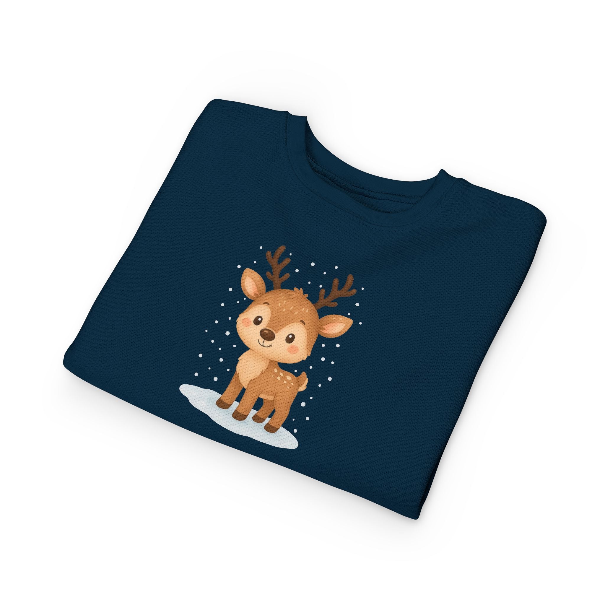 Cute Reindeer Toddler Christmas Sweatshirt – Cozy Holiday Pullover for Kids