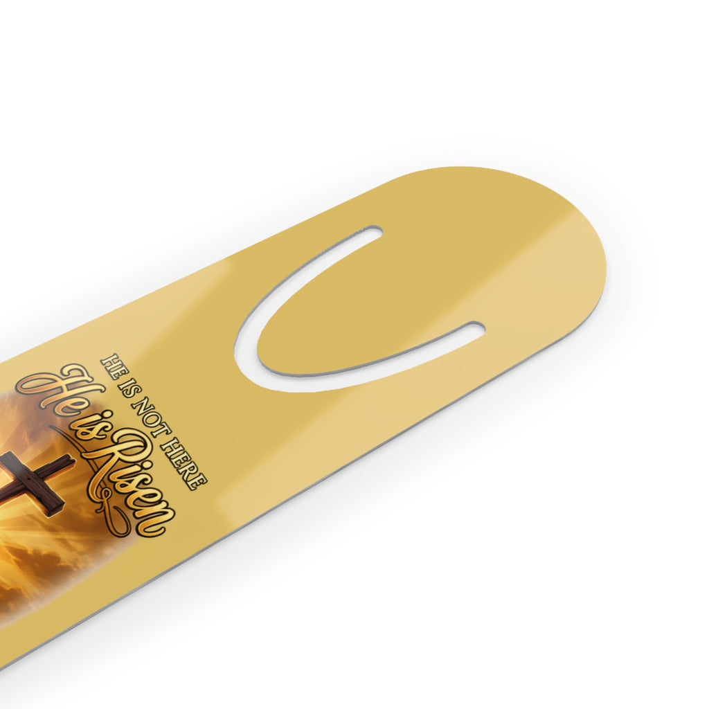He Is Risen Bookmark – Matthew 28:6 Christian Easter Bookmark Religious Cross Bible Verse Gift for Readers