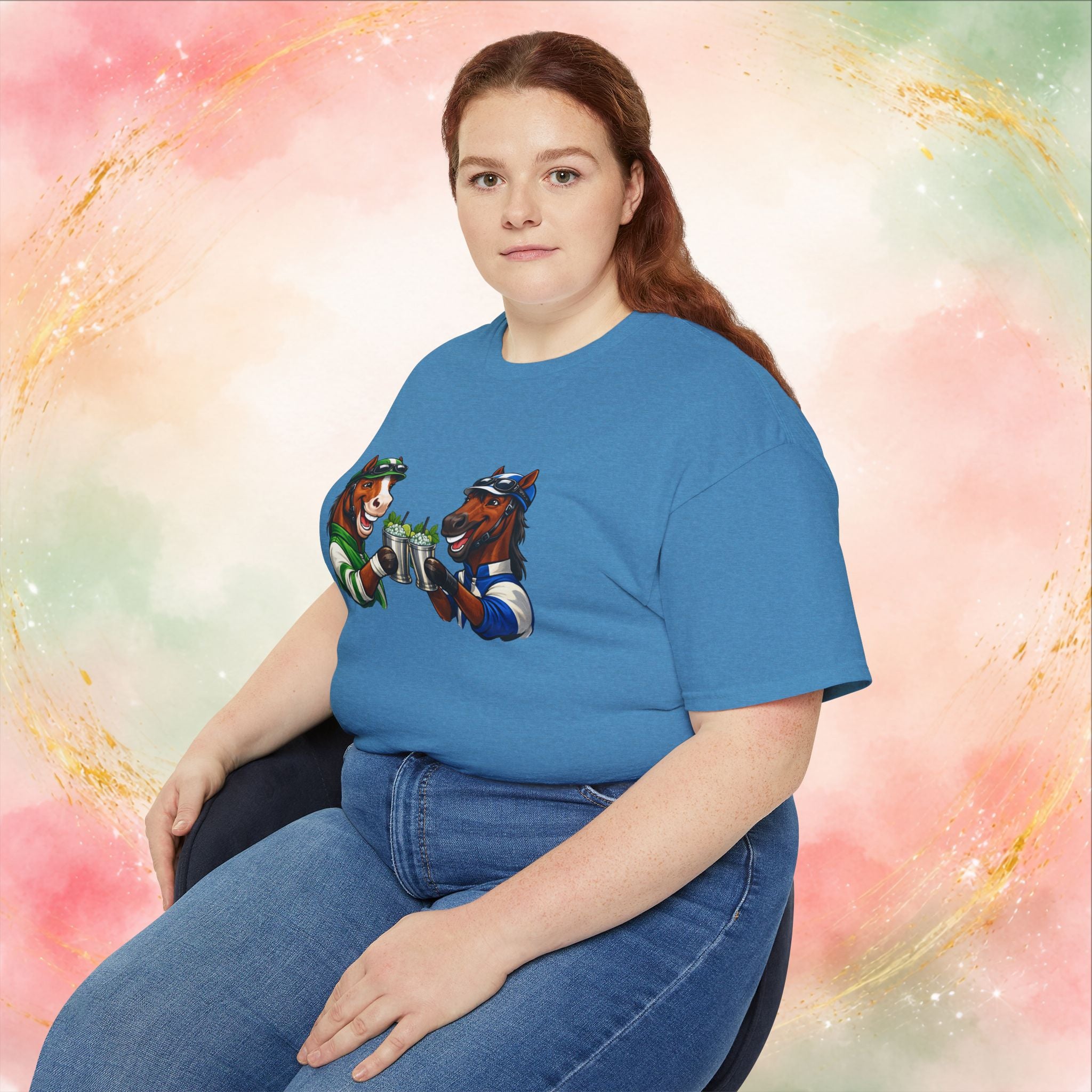 Derby Day Cheers: Funny Jockey Horses & Mint Juleps T-Shirt