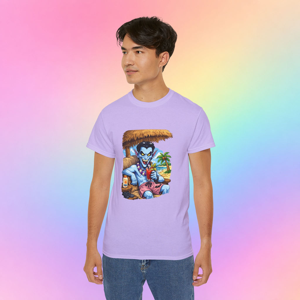 Summerween Vampire Beach Vacation T-Shirt | Spooky Summer Halloween Tee