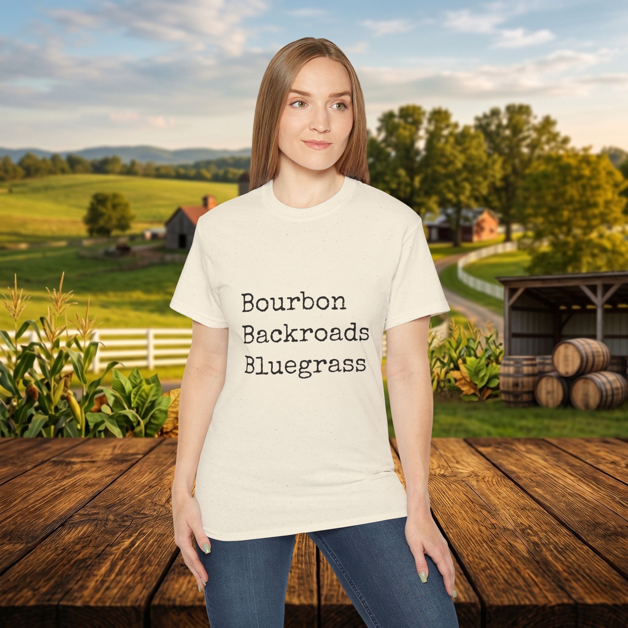 Bourbon Backroads Bluegrass Kentucky T-Shirt | Southern Comfort Graphic Tee